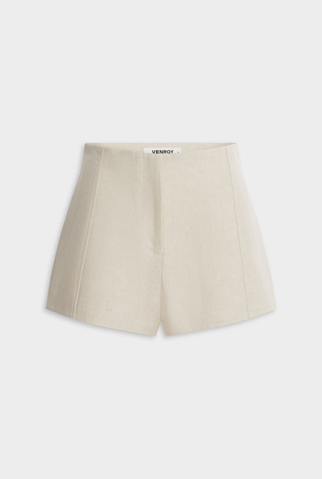 Tailored Linen Short - Sand