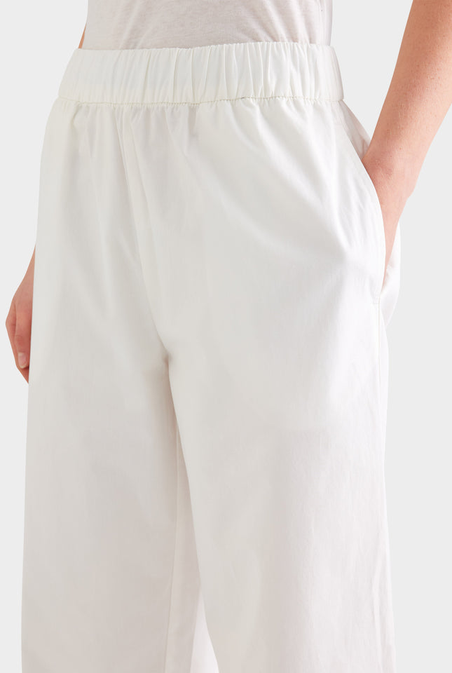 Heavy Cotton Poplin Pant - White