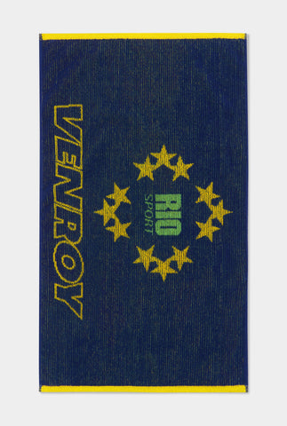 Venroy Rio Gym Towel - Blue/Yellow