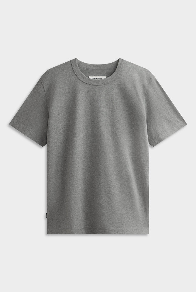Heavy Weight Logo T-Shirt - Dark Grey Marl