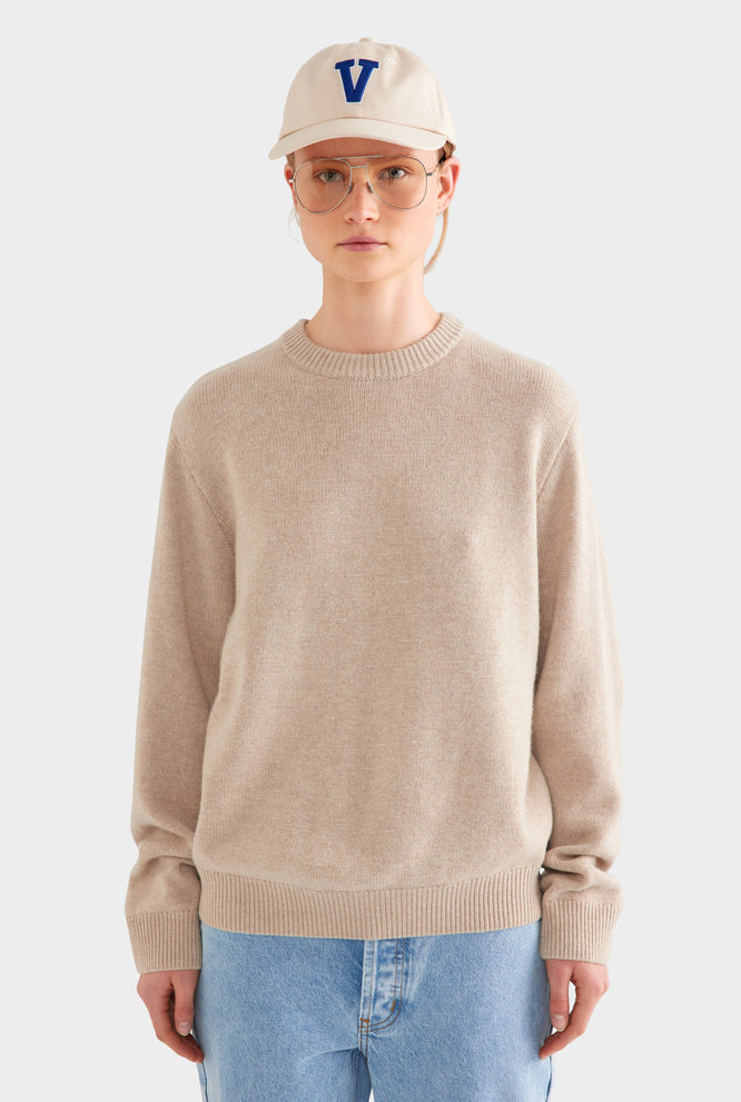 Oversized Wool Cashmere Sweater - Black