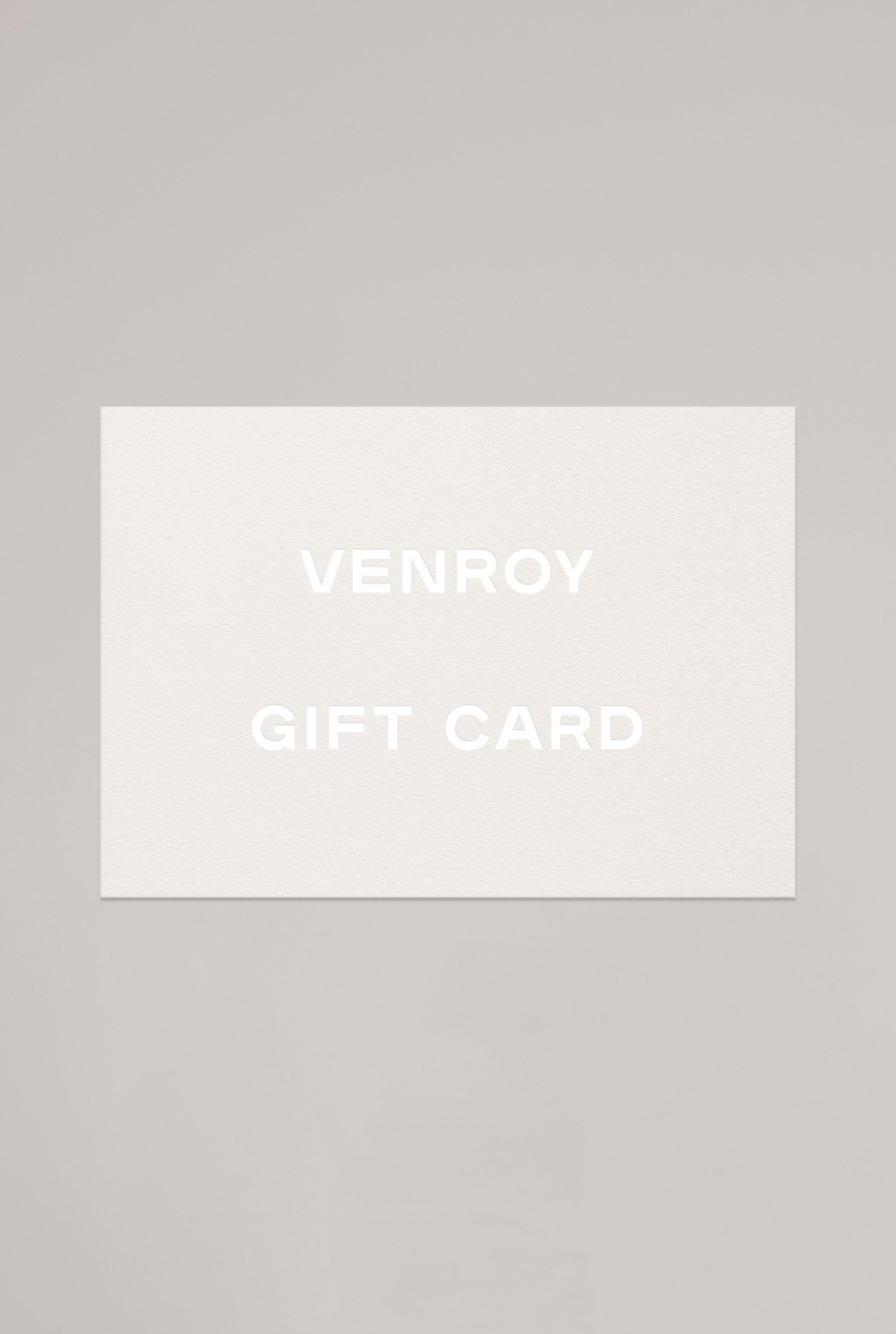 Venroy Gift Card