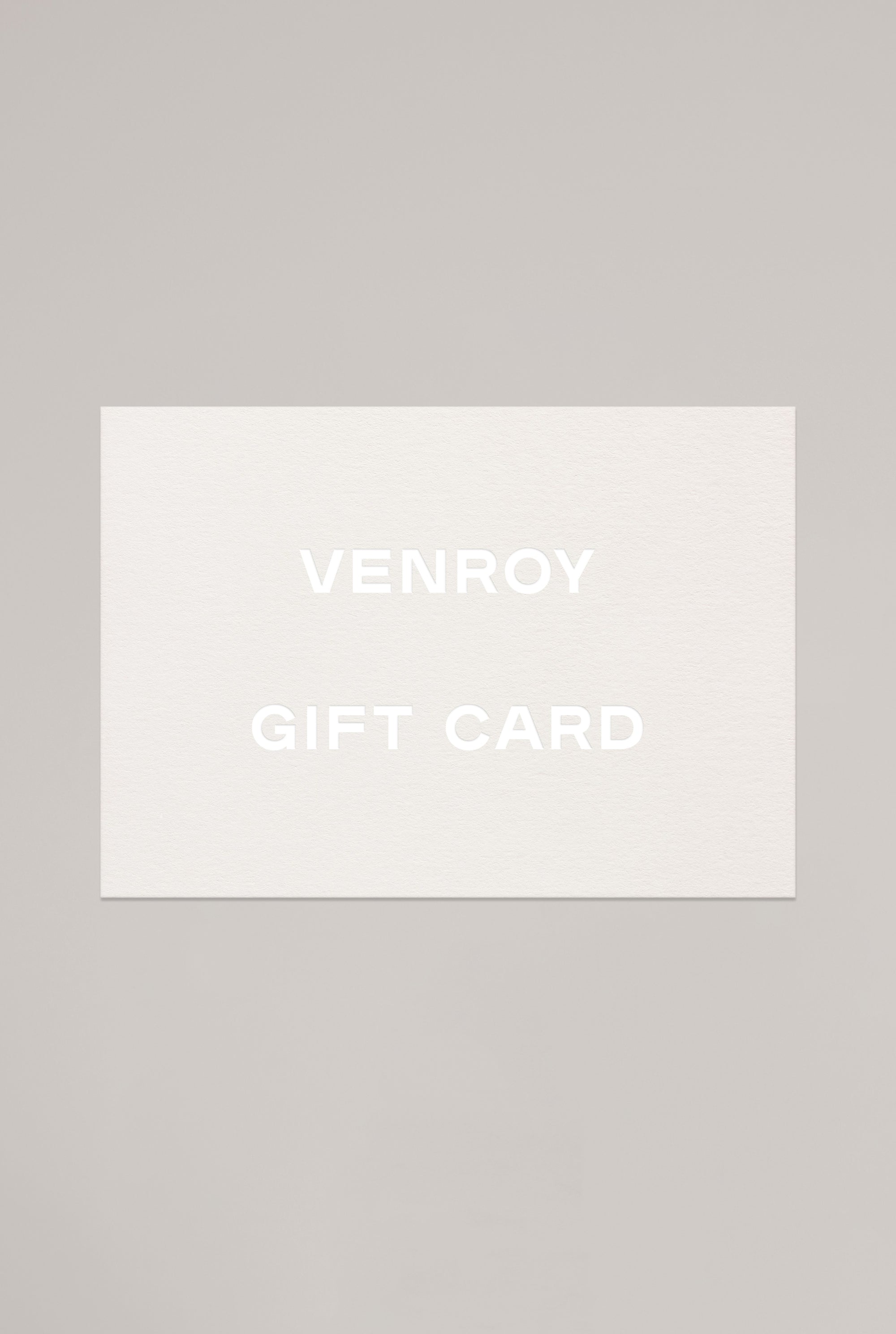 Venroy Gift Card