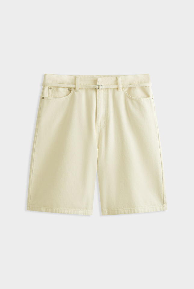 Denim Bermuda Short - Cream