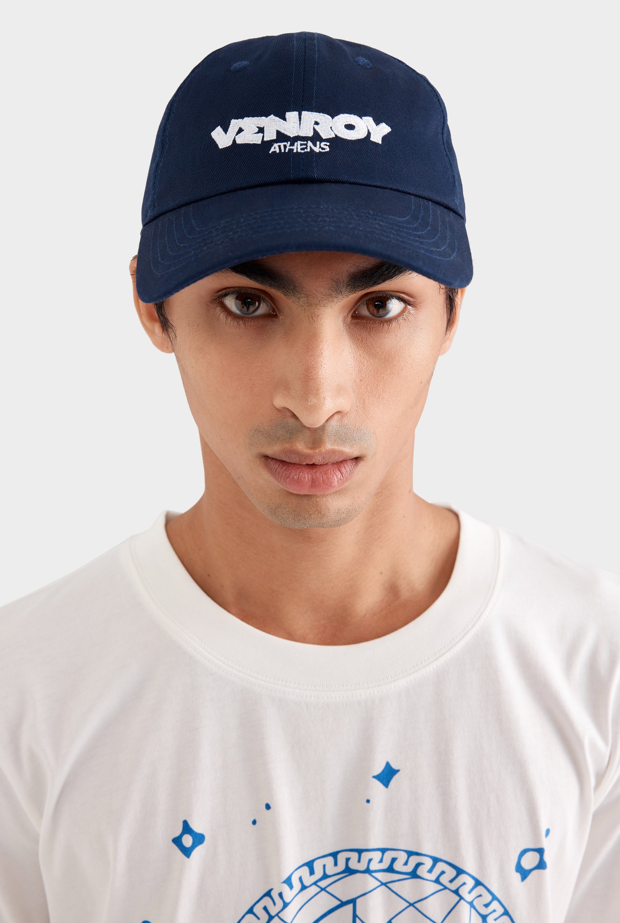 Athens Cotton Logo Cap - Navy