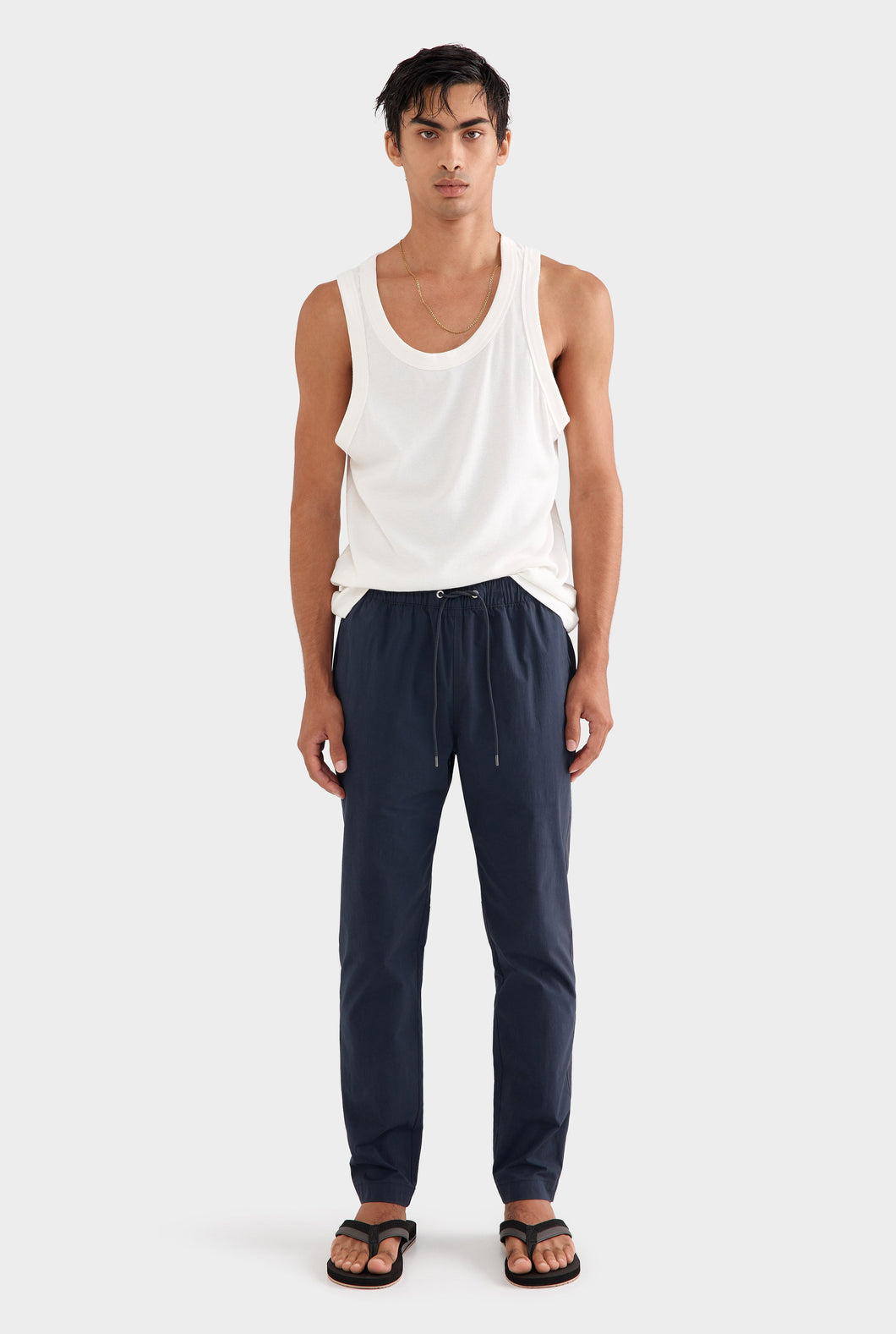 Cotton Stretch Pant - Navy