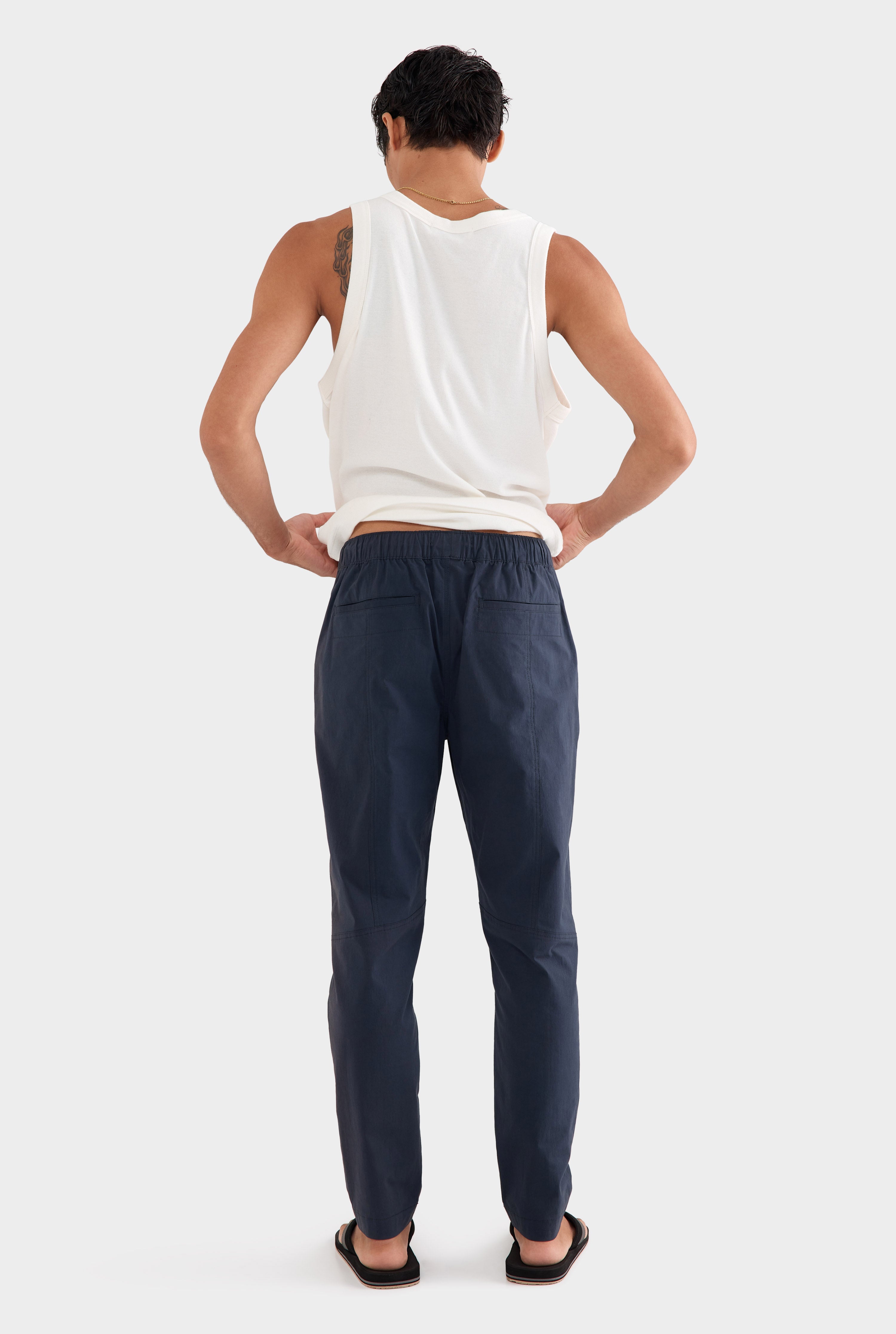 Cotton Stretch Pant - Navy