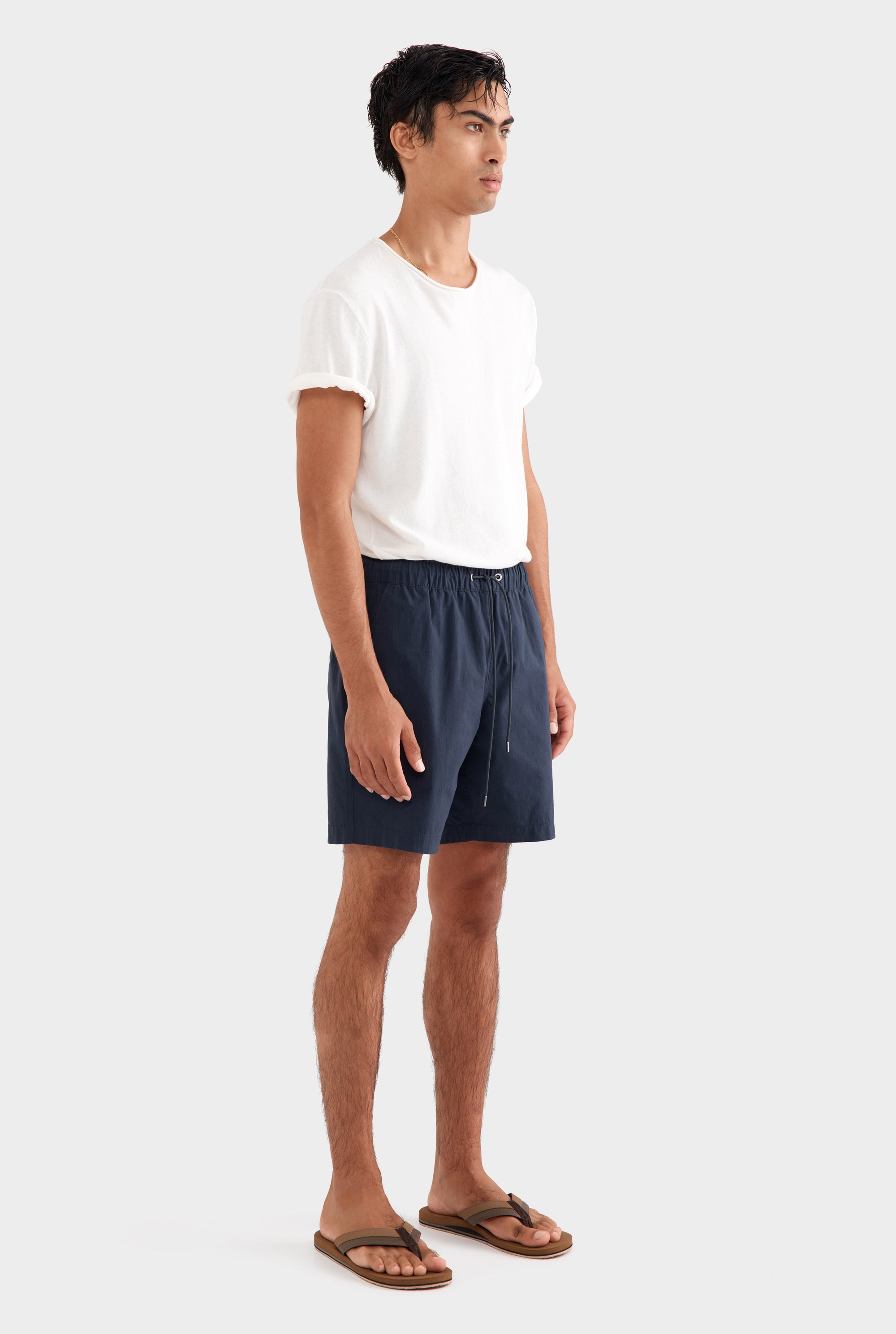 Cotton Stretch Short - Navy