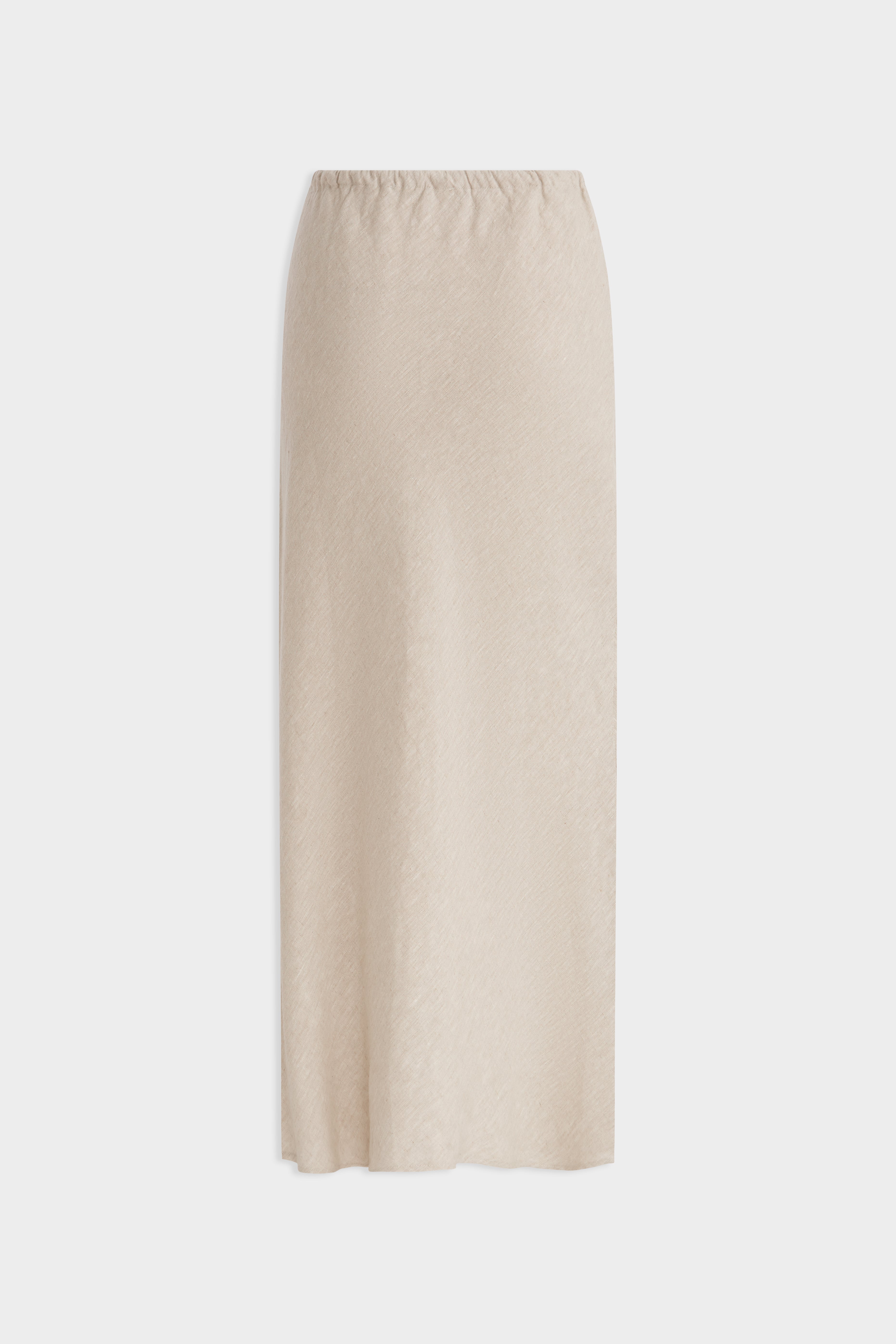 Drawstring Bias Skirt - Sand