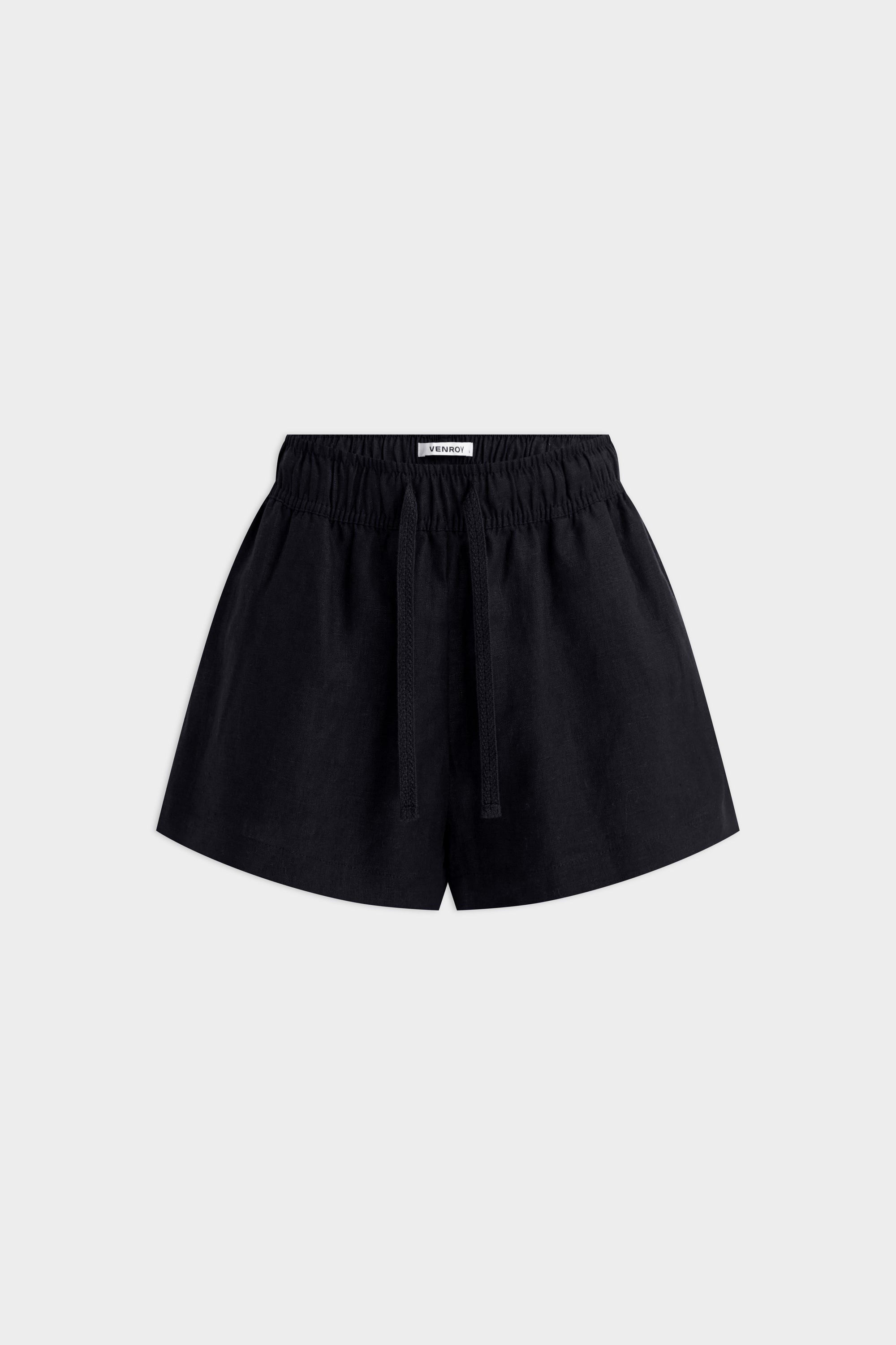 High Waisted Lounge Short - Black