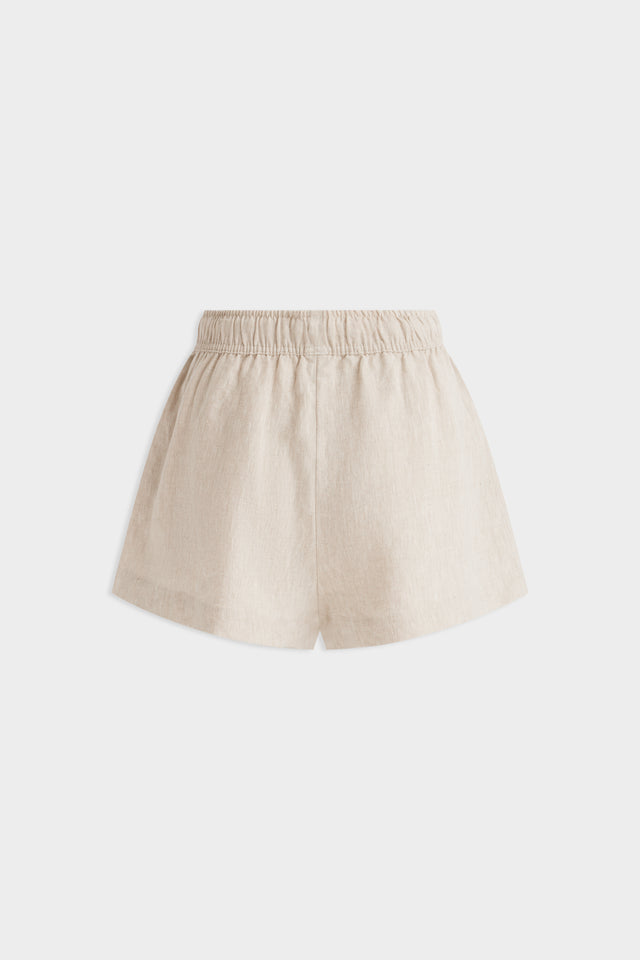 High Waisted Lounge Short - Sand