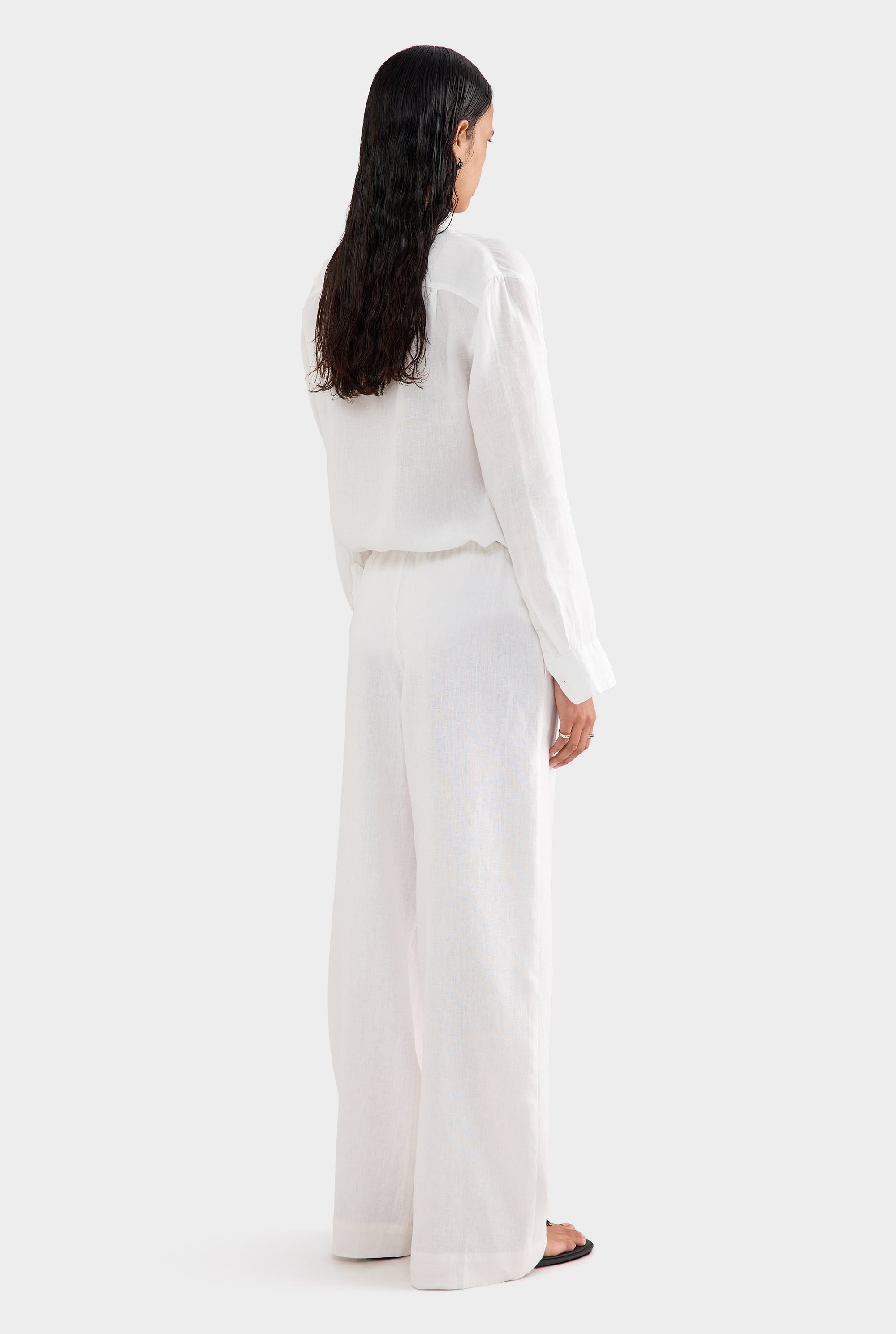 Wide Leg Pant - White