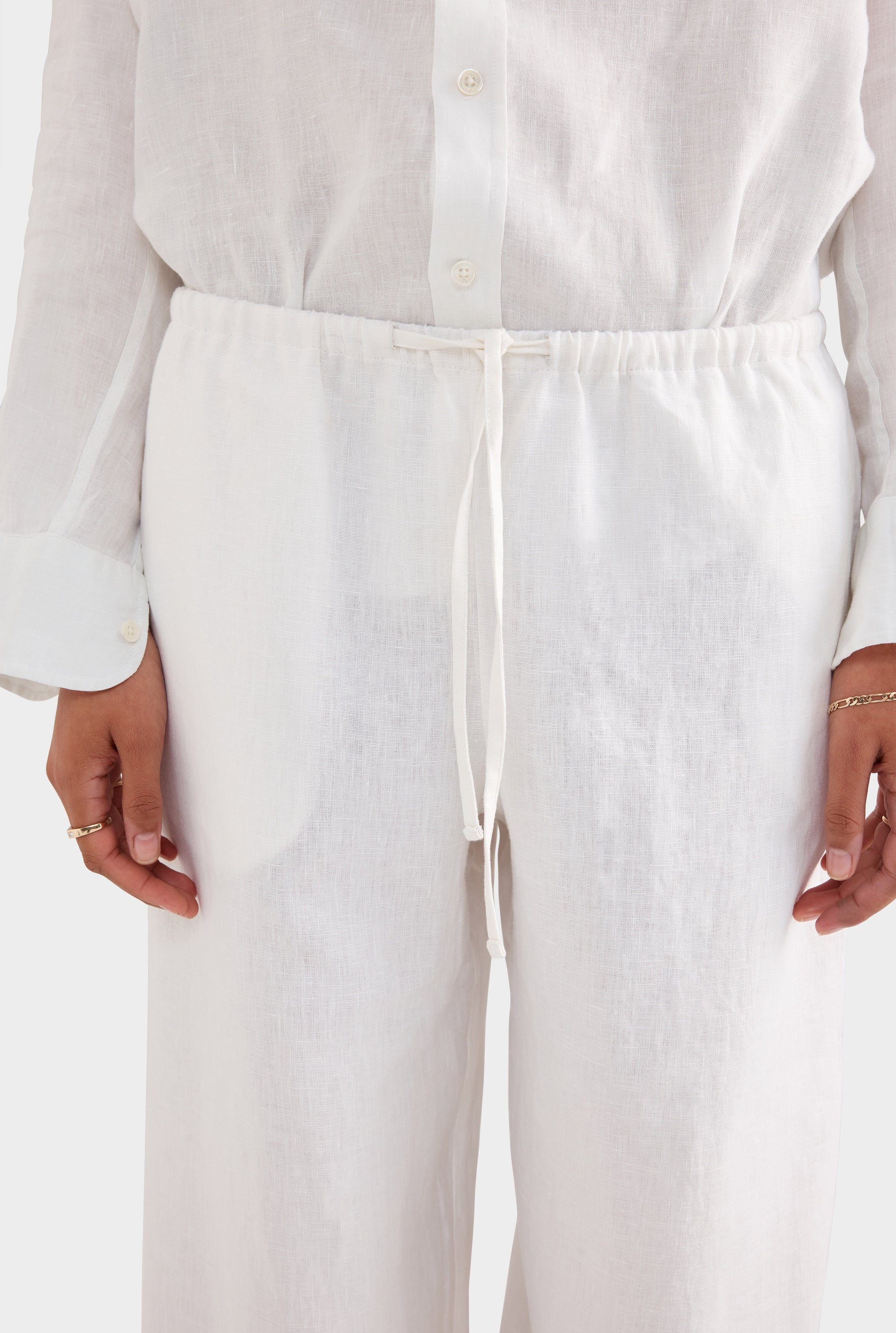 Wide Leg Pant - White