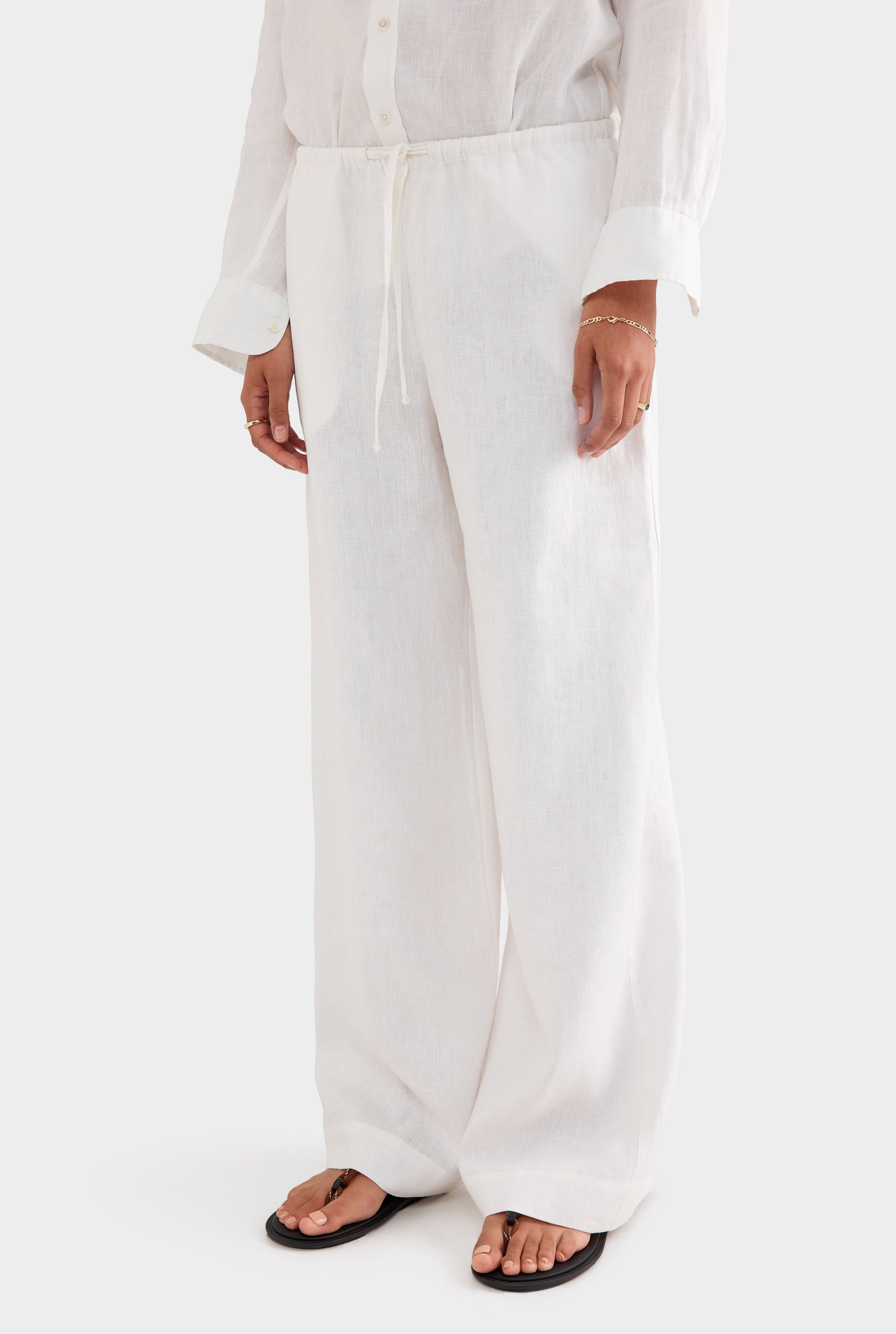 Wide Leg Pant - White