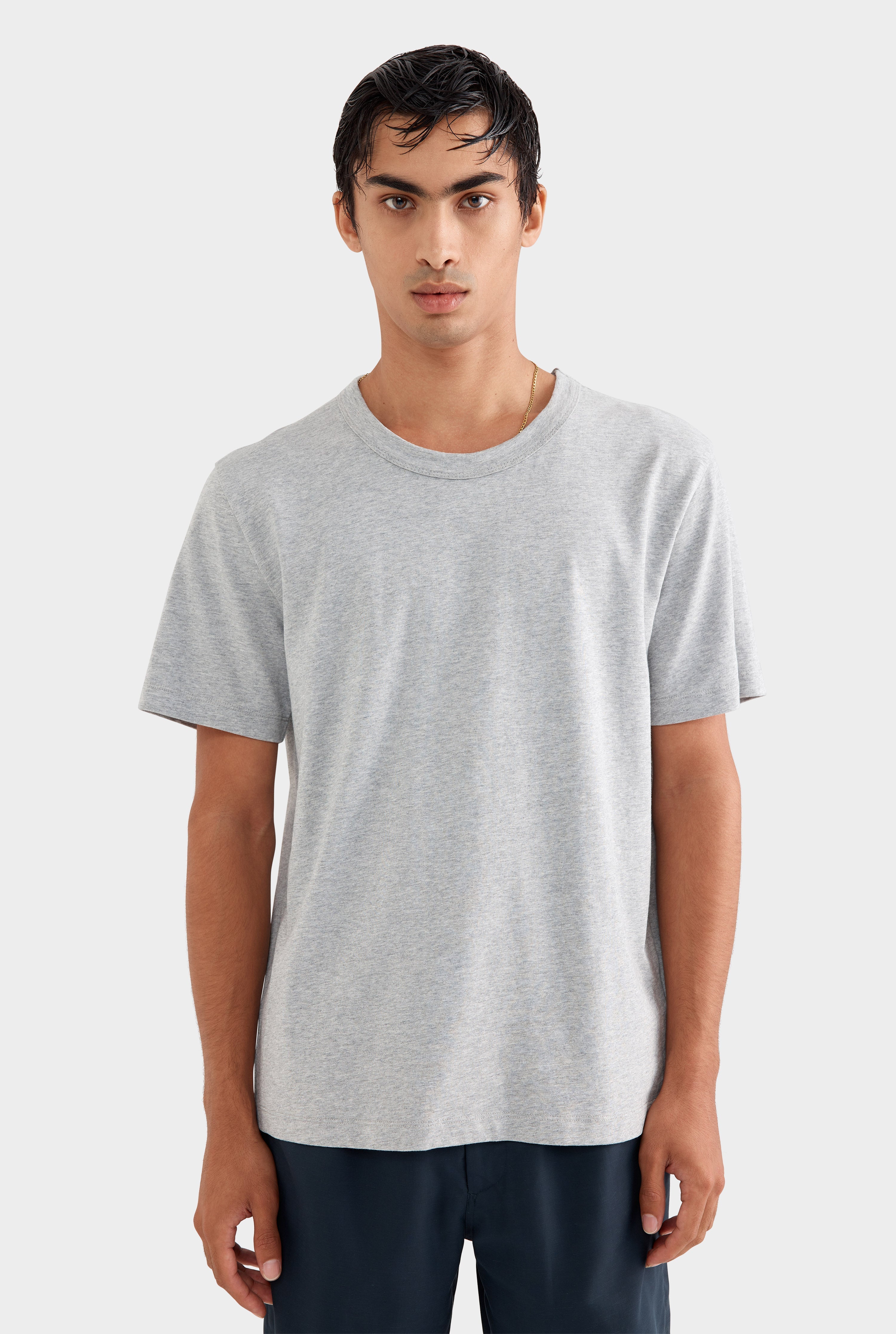 Heavy Weight T-Shirt - Grey Marl