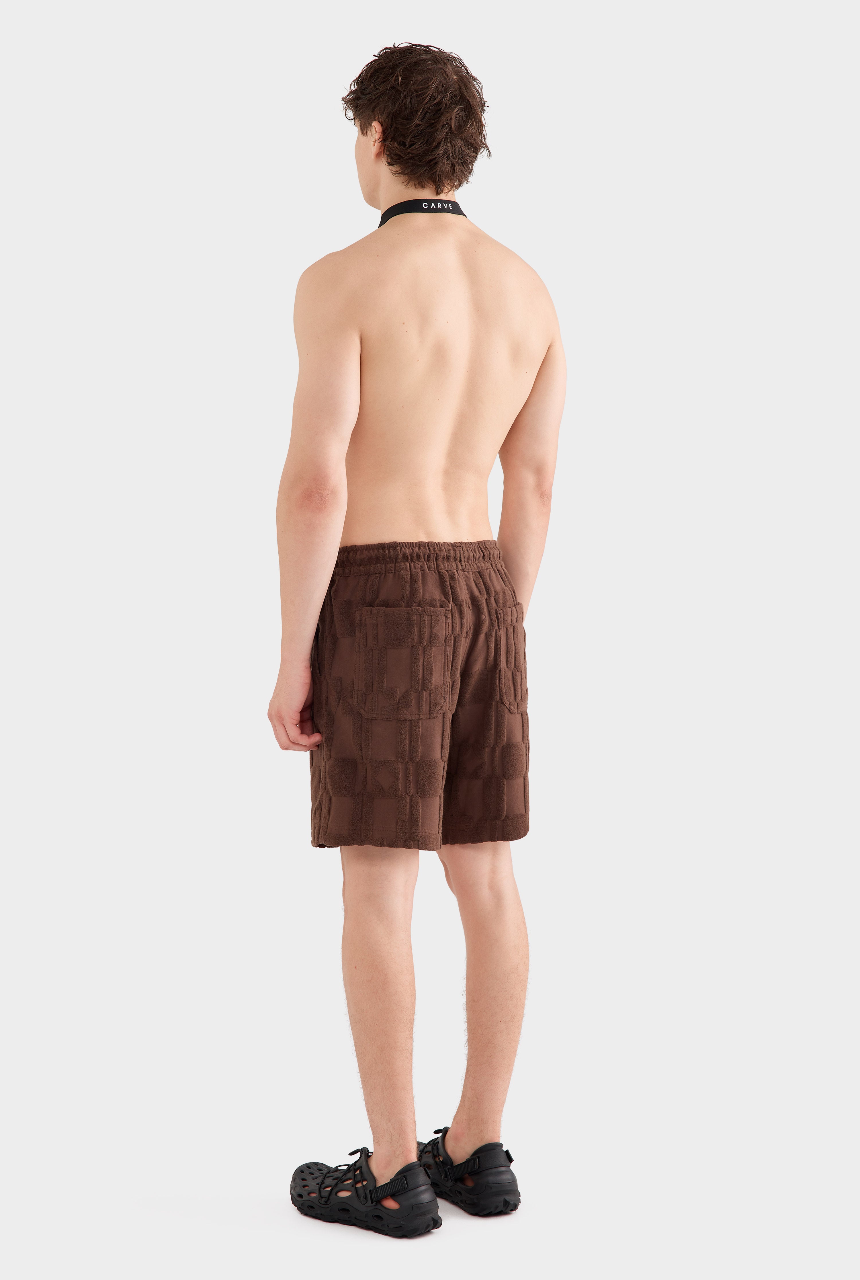 Jacquard Terry Bermuda Short - Chocolate