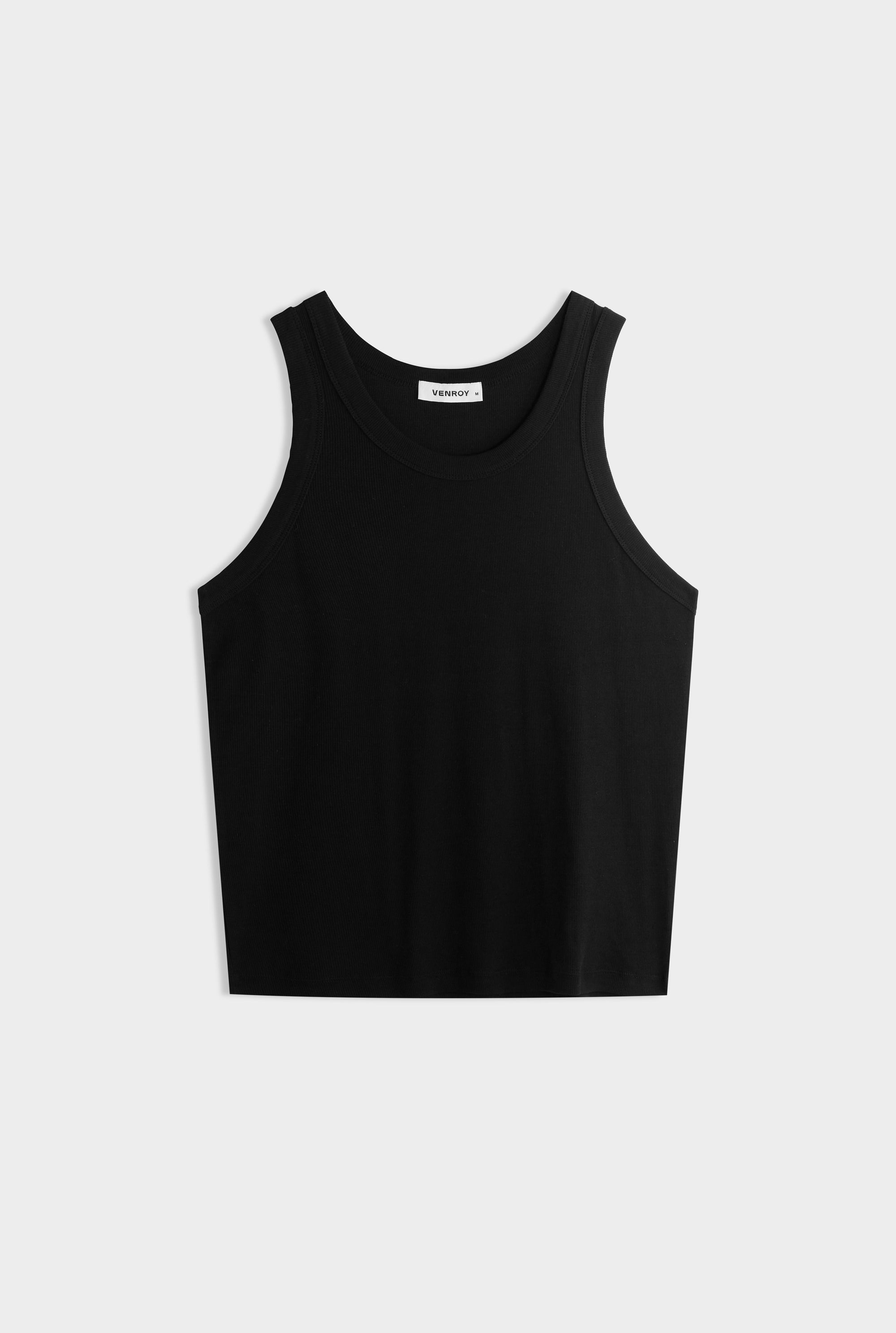 Jersey Rib Tank - Black