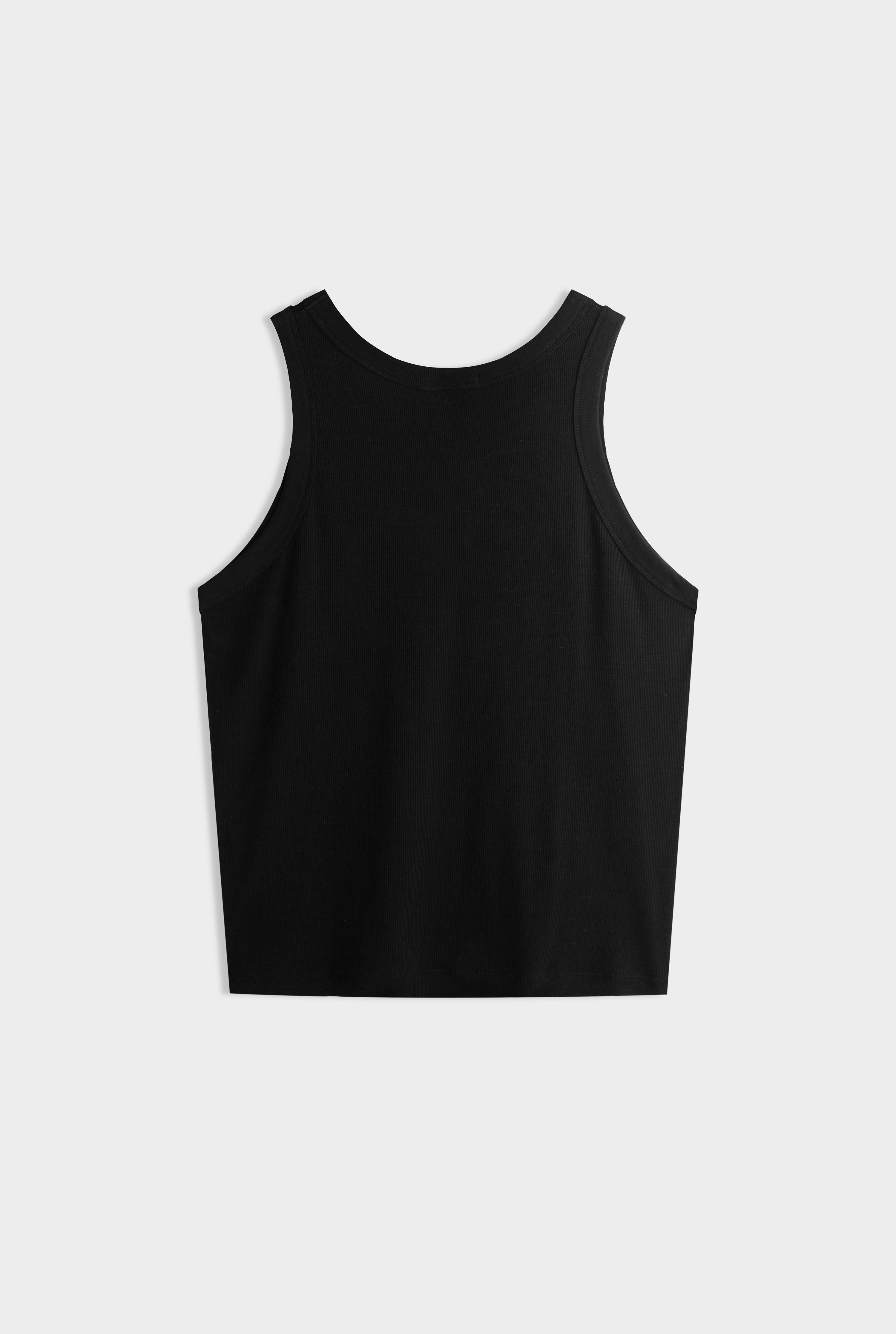 Jersey Rib Tank - Black