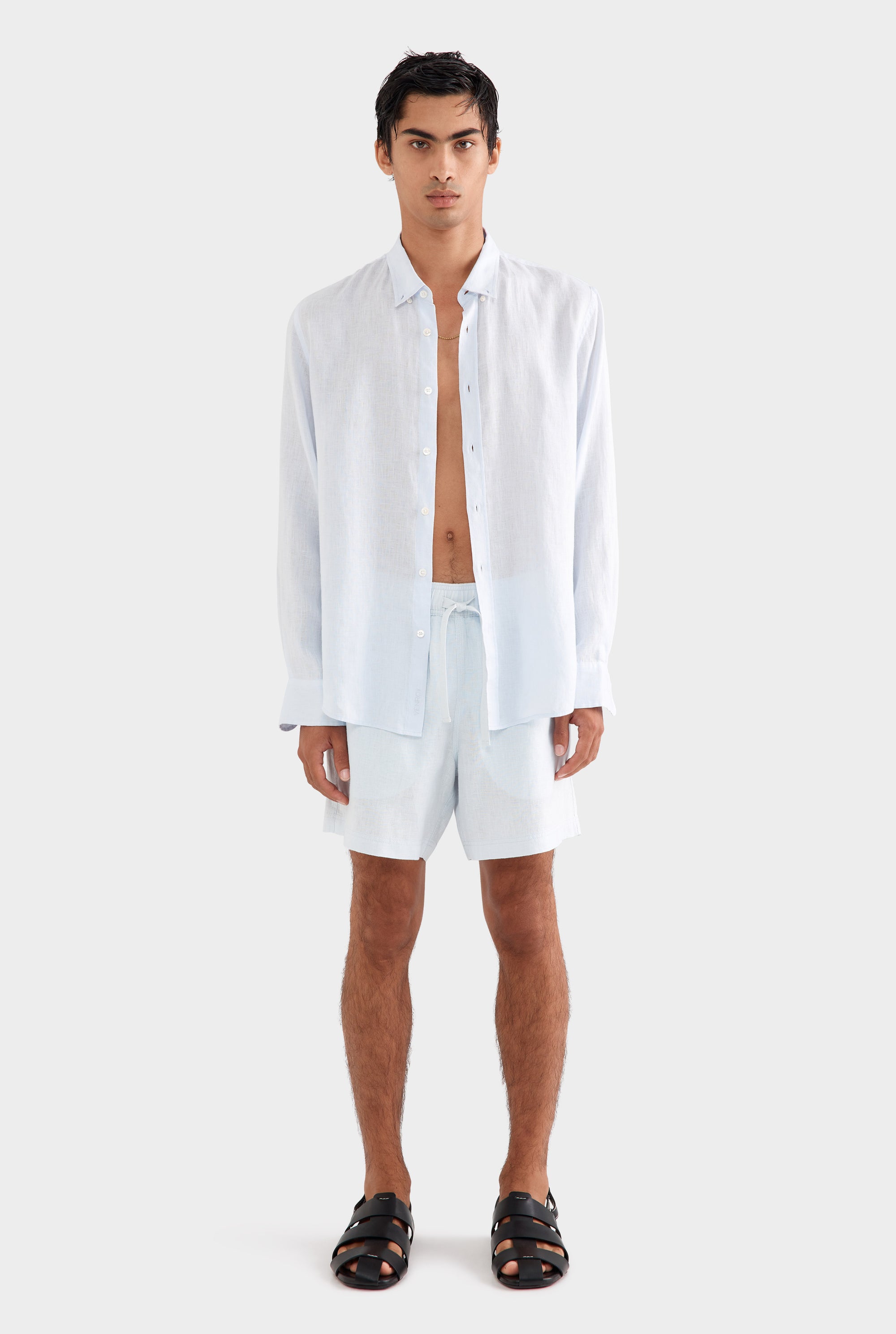 Linen Shirt - Light Blue