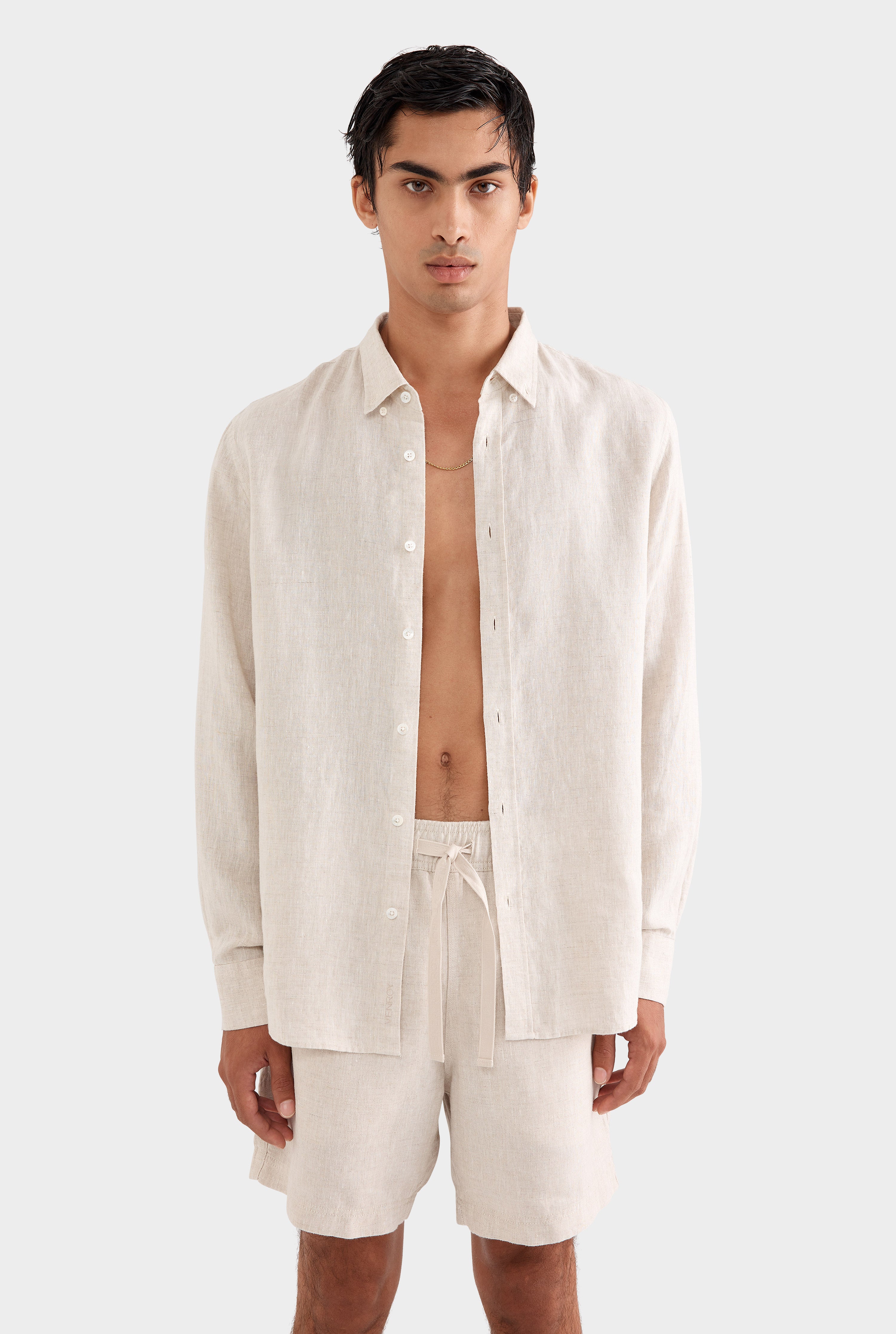 Linen Shirt - Sand