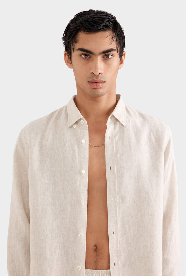 Linen Shirt - Sand