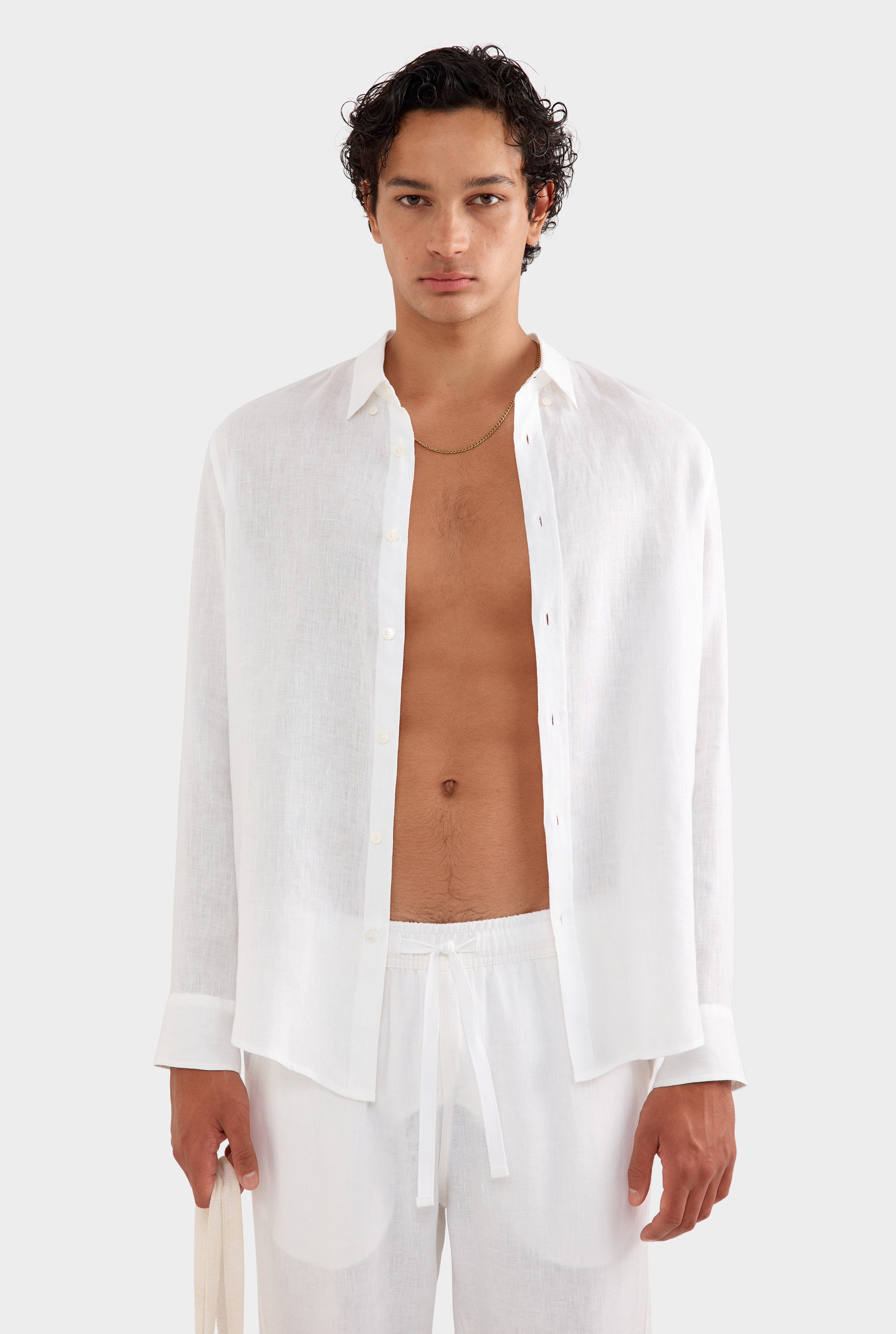 Linen Shirt - White