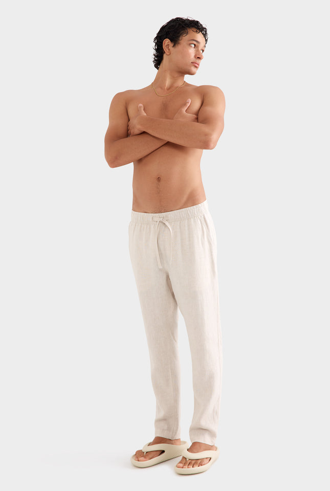 Linen Lounge Pant - Sand