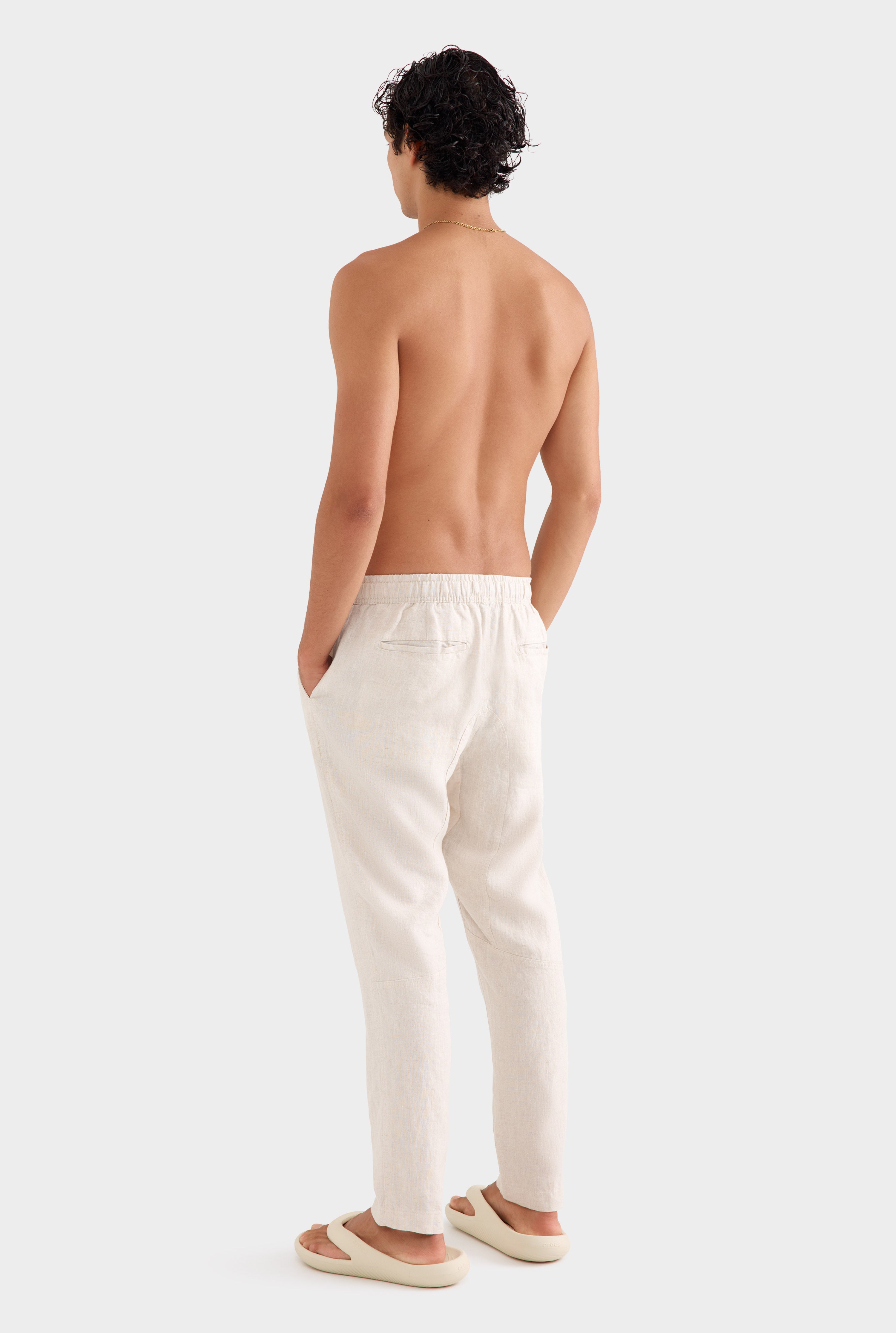 Linen Lounge Pant - Sand