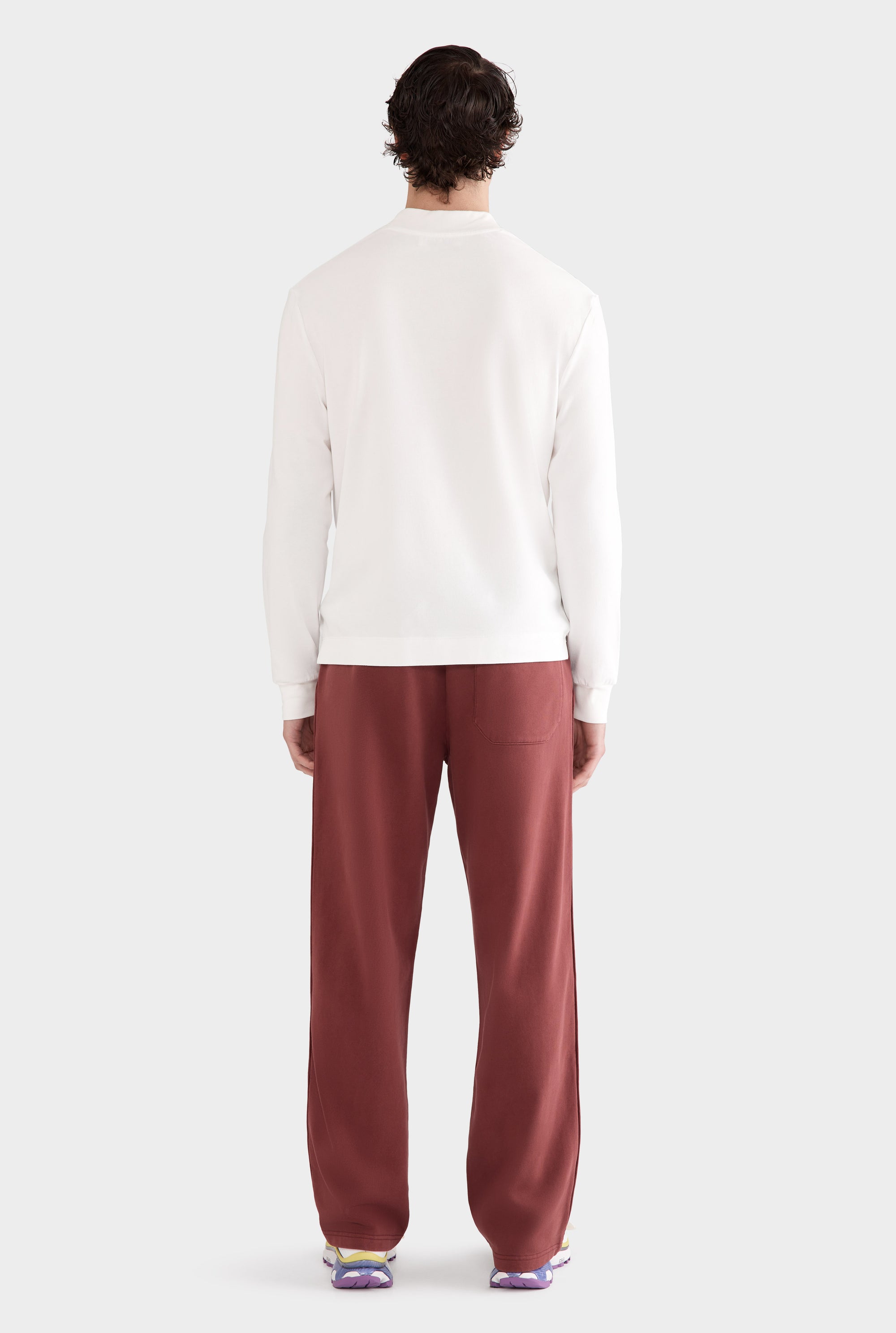 Pigment Dyed Track Pant - Red Mahogany