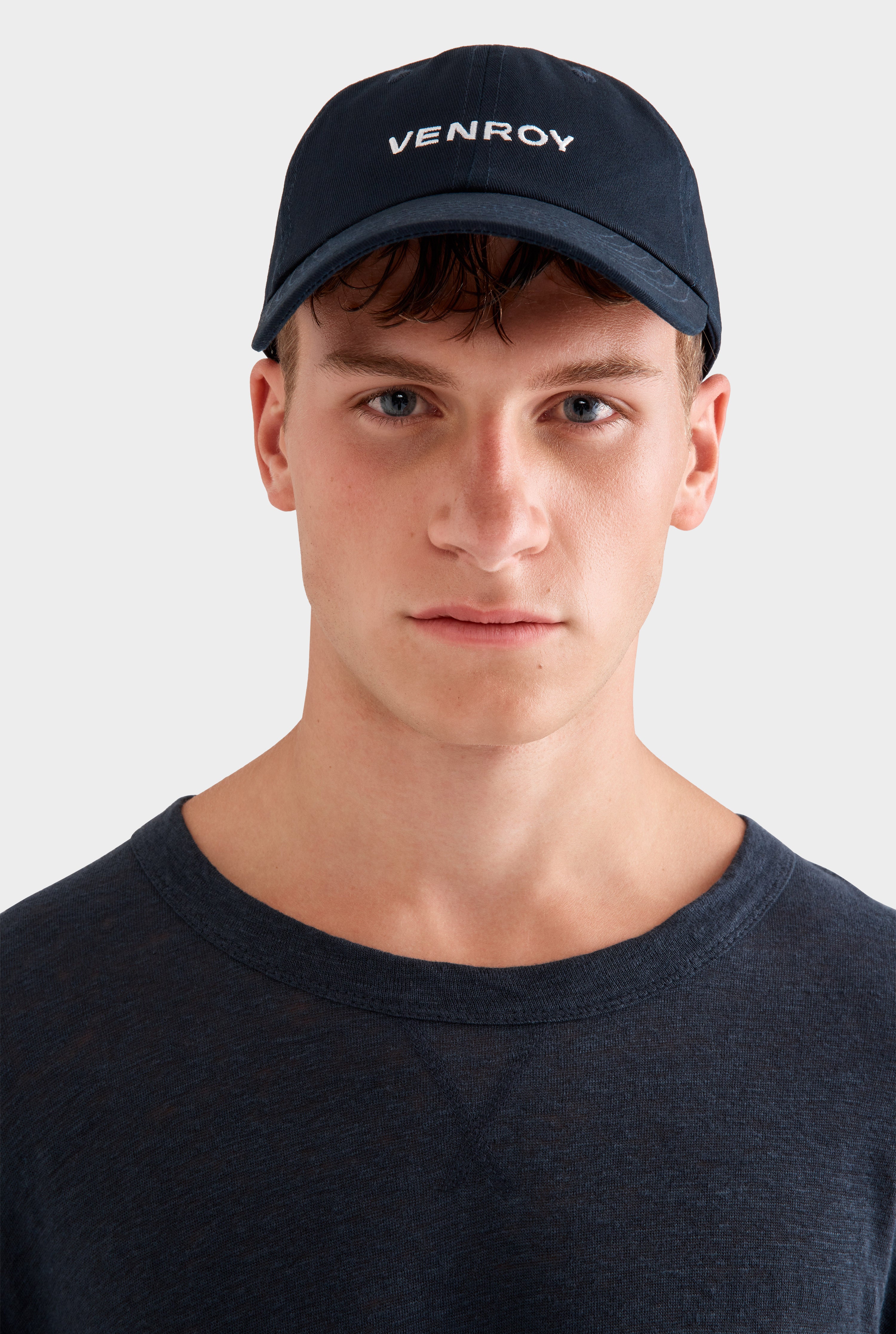 Venroy Cotton Logo Cap - Navy