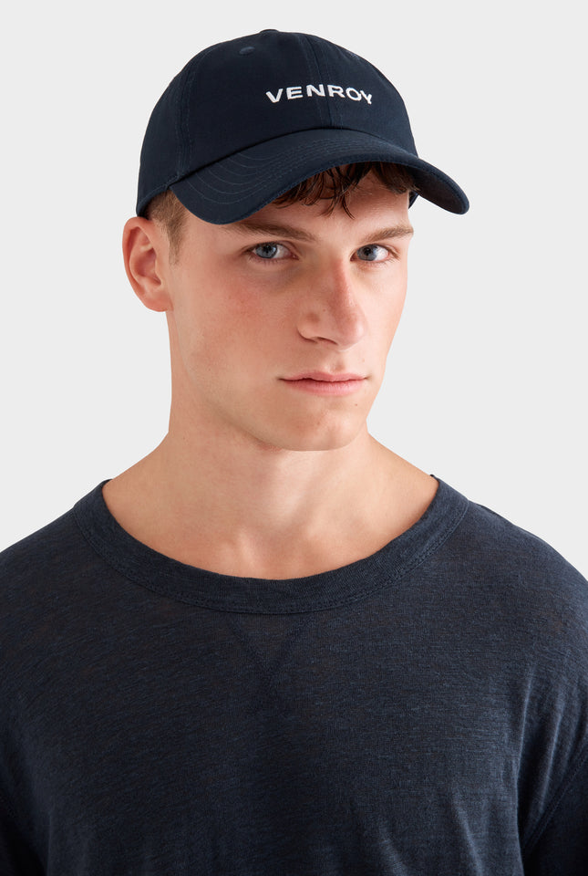 Venroy Cotton Logo Cap - Navy