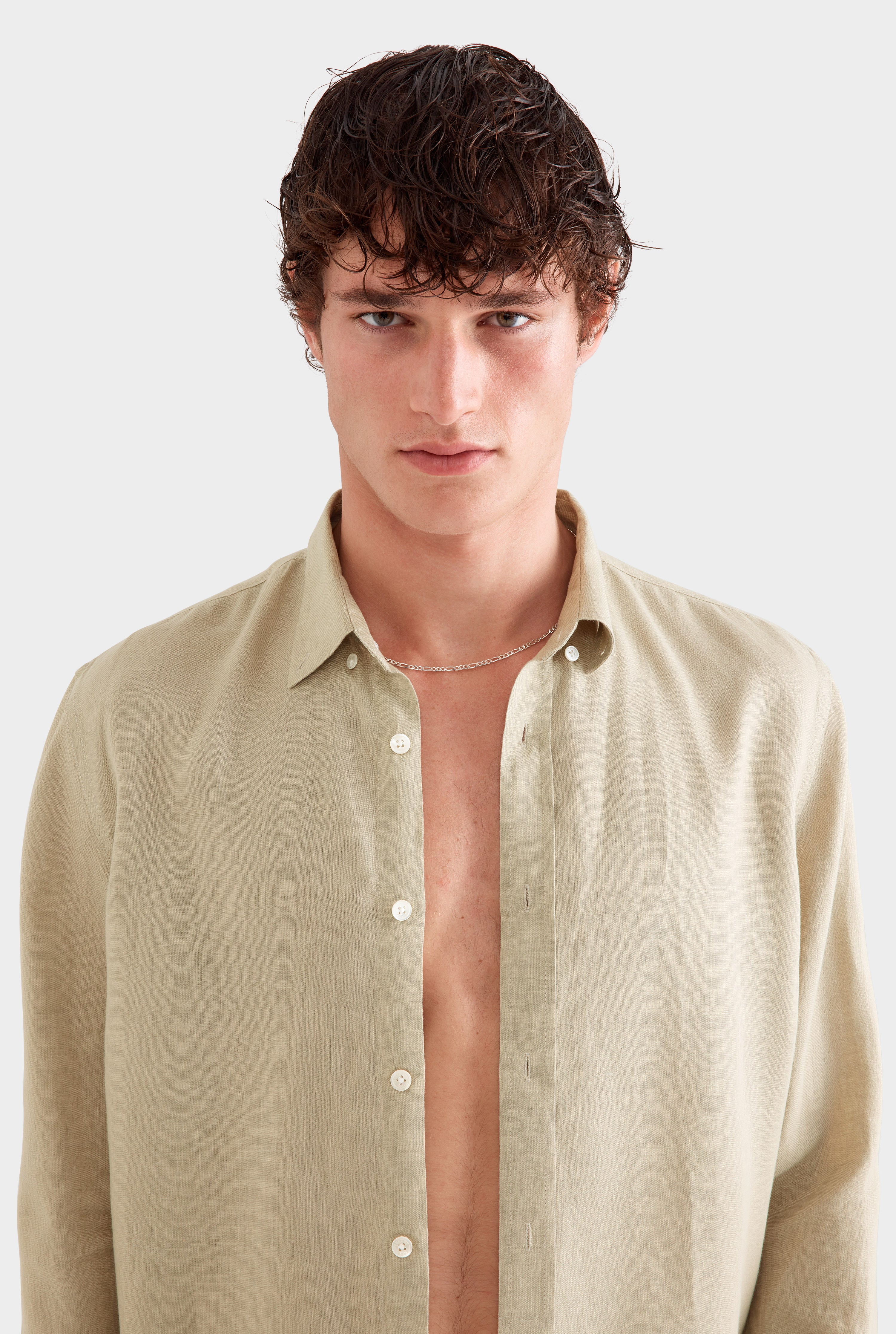 Linen Shirt - Sage