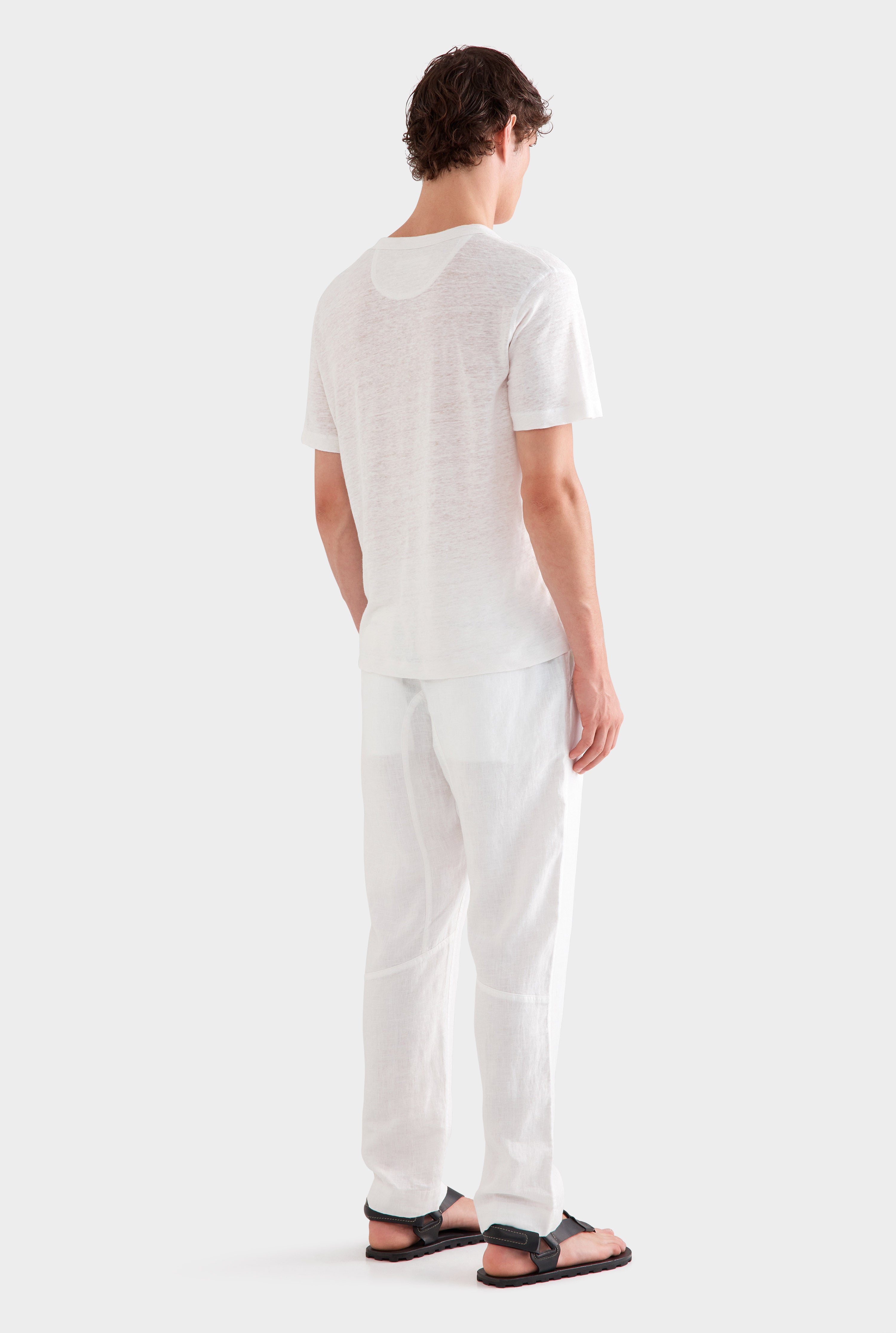 Linen Lounge Pant - White