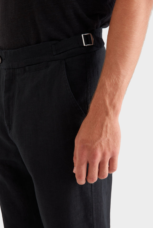 Side Tab Trouser - Black