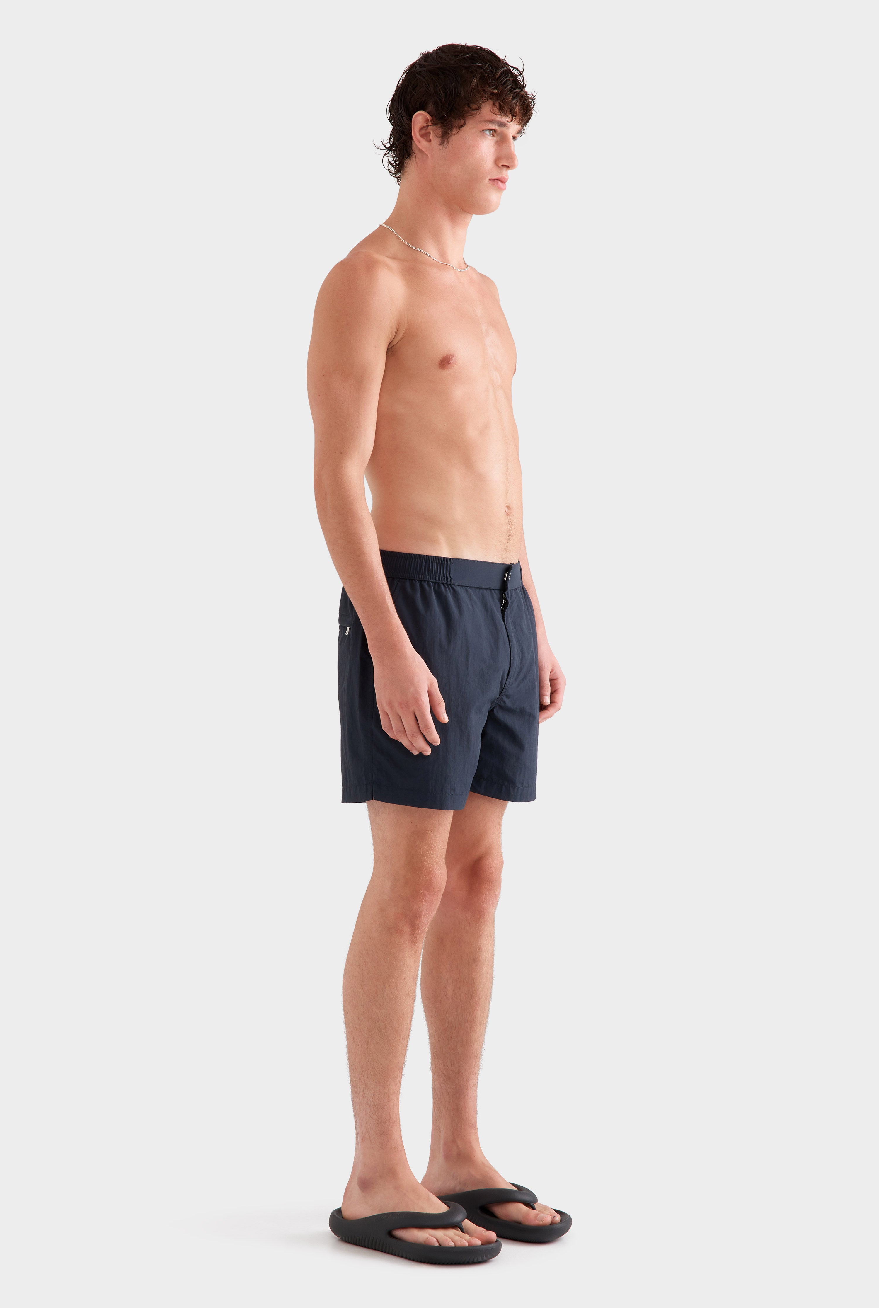 Solid Snaplock Swim Short - Navy