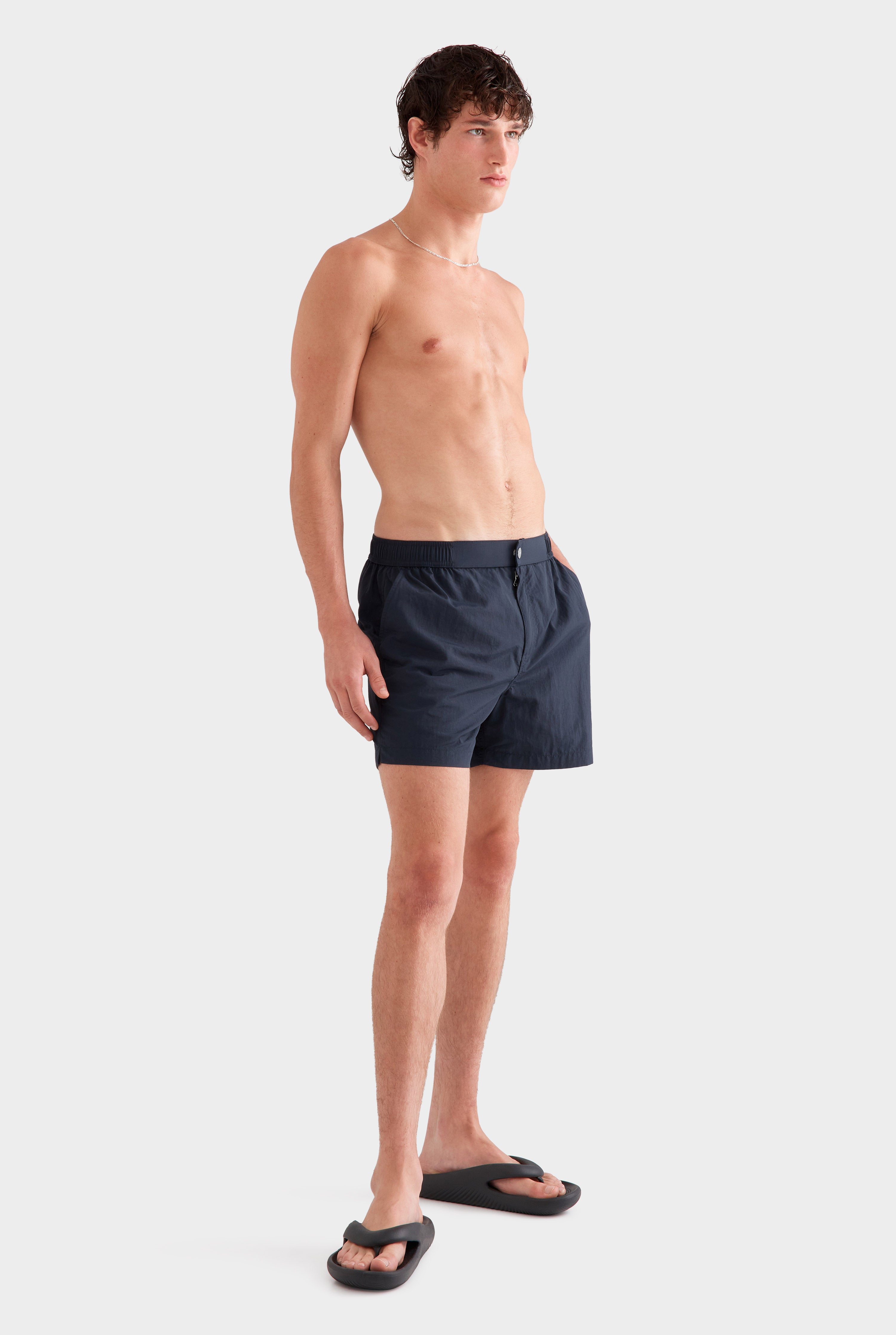 Solid Snaplock Swim Short - Navy