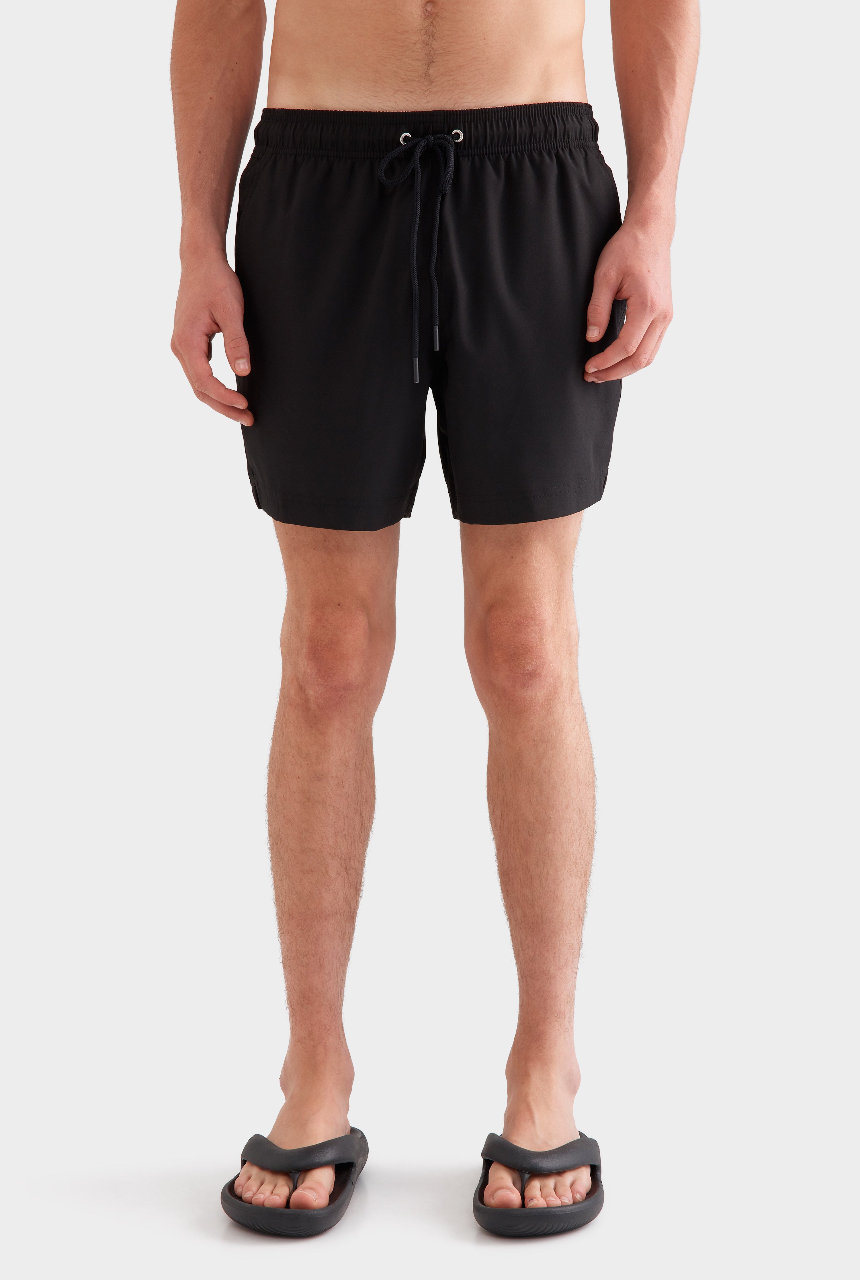 Solid Stretch Swim Short - Black