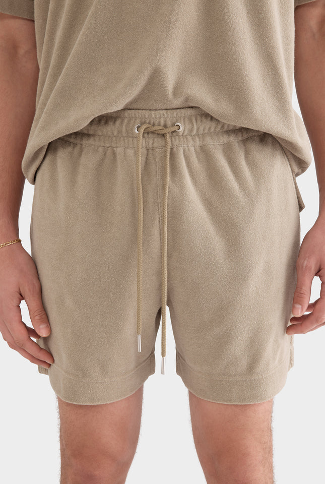 Terry Towel Lounge Short - Sage