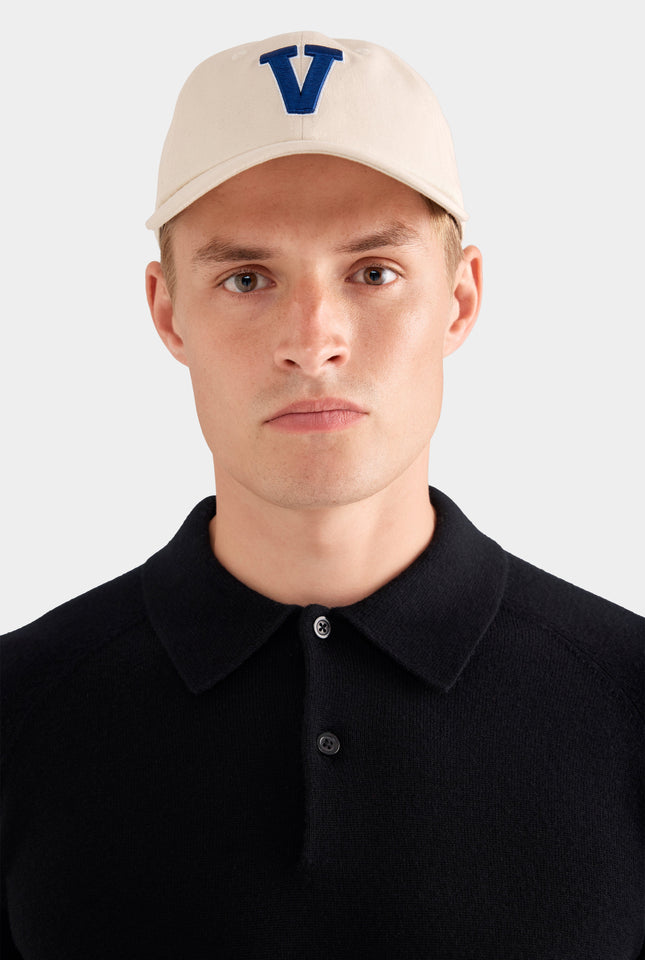 Merino Wool Knit Polo - Black
