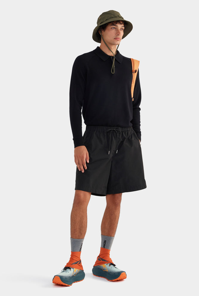 Nylon Bermuda Short - Black