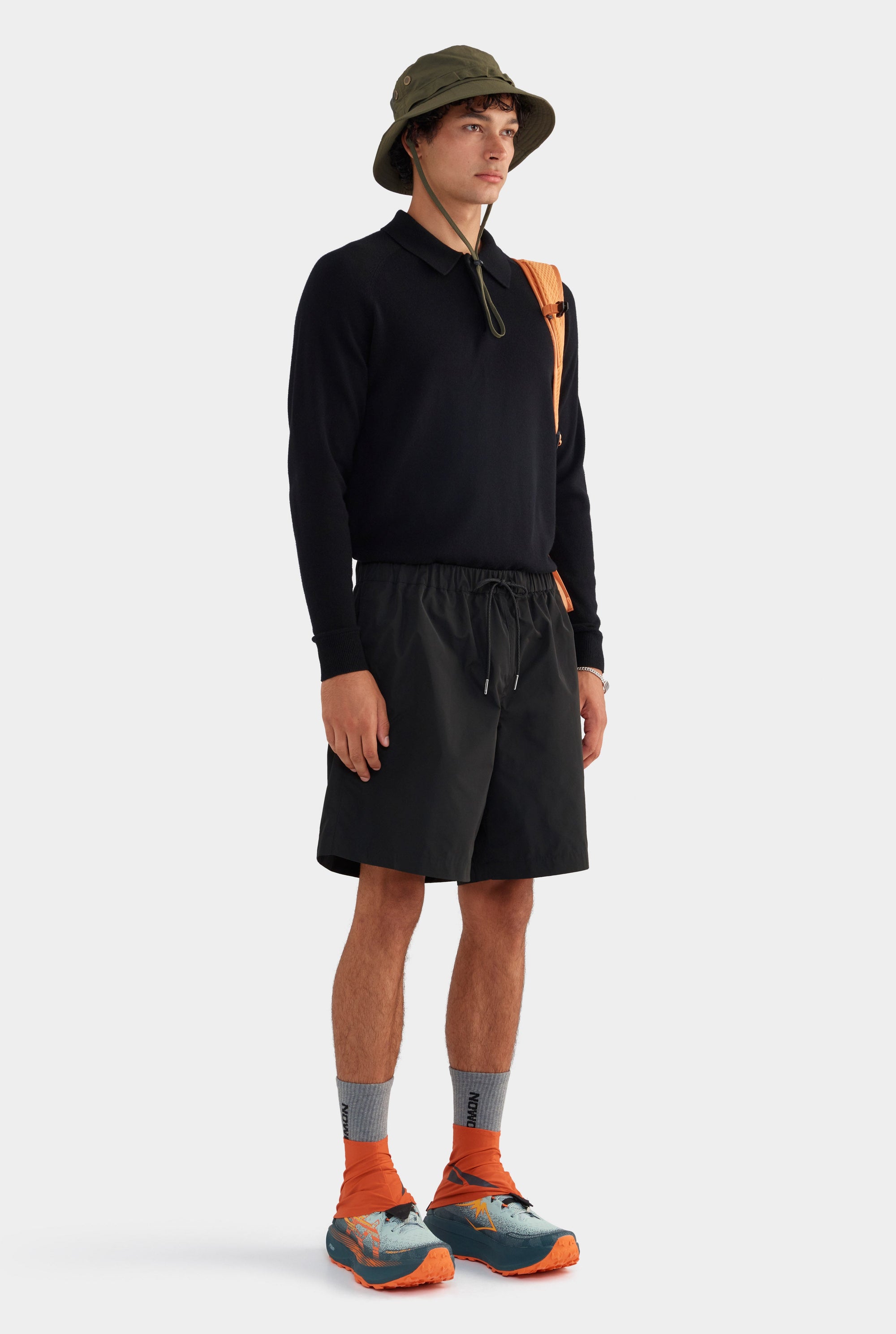 Nylon Bermuda Short - Black