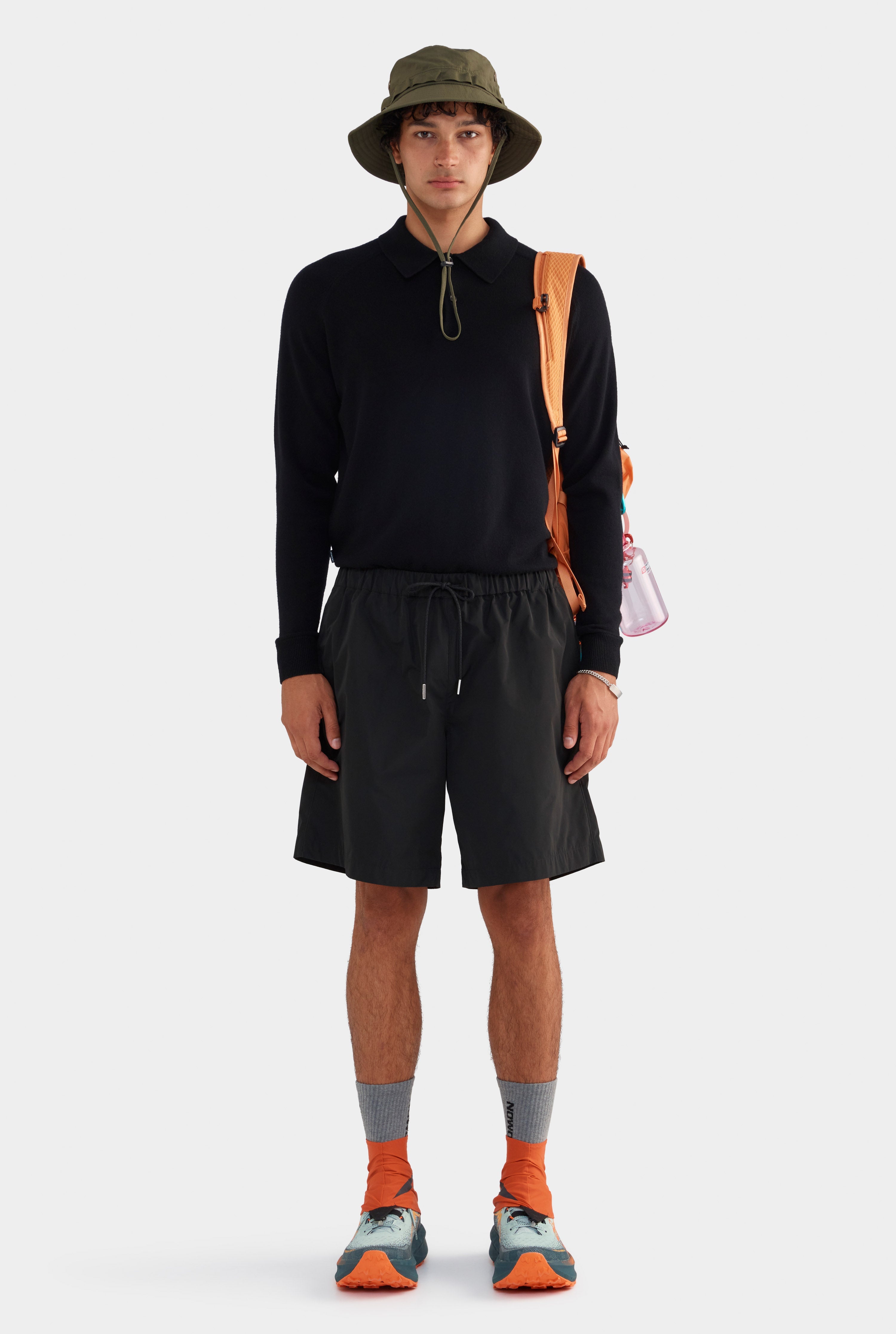Nylon Bermuda Short - Black
