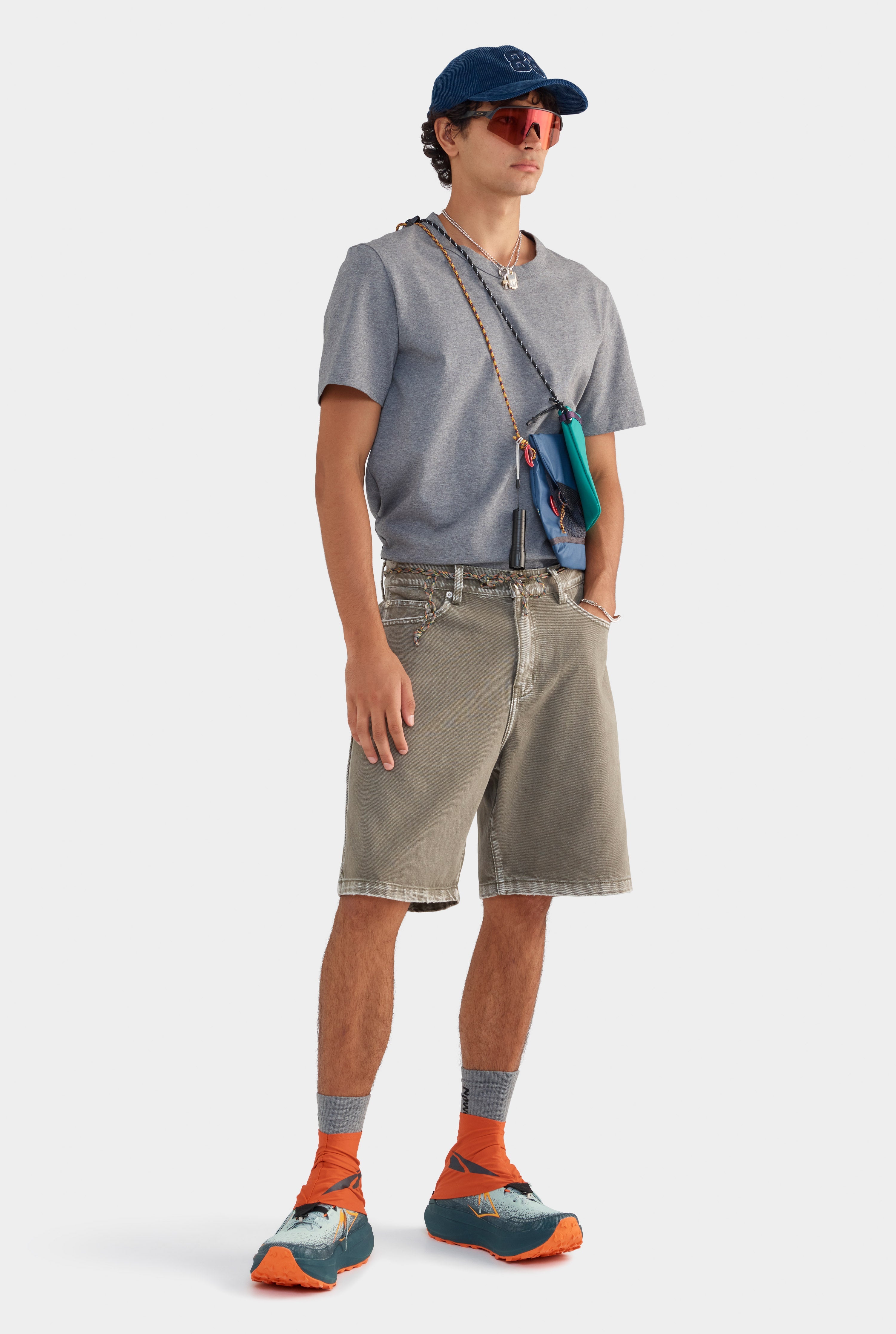 Pigment Dyed Denim Bermuda Short - Smokey Olive