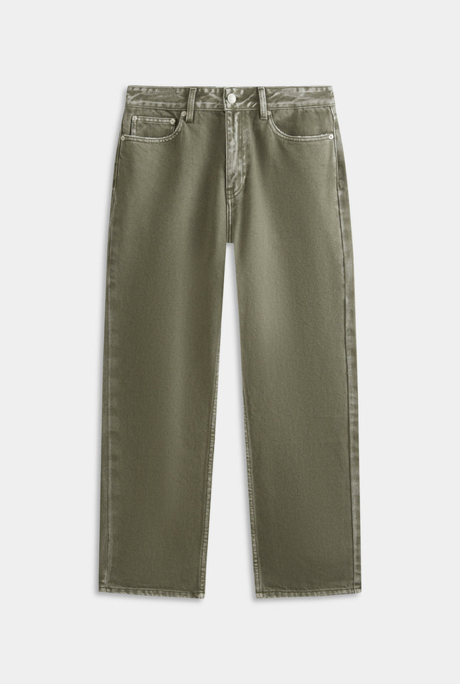 Pigment Dyed Denim Jean - Smokey Olive