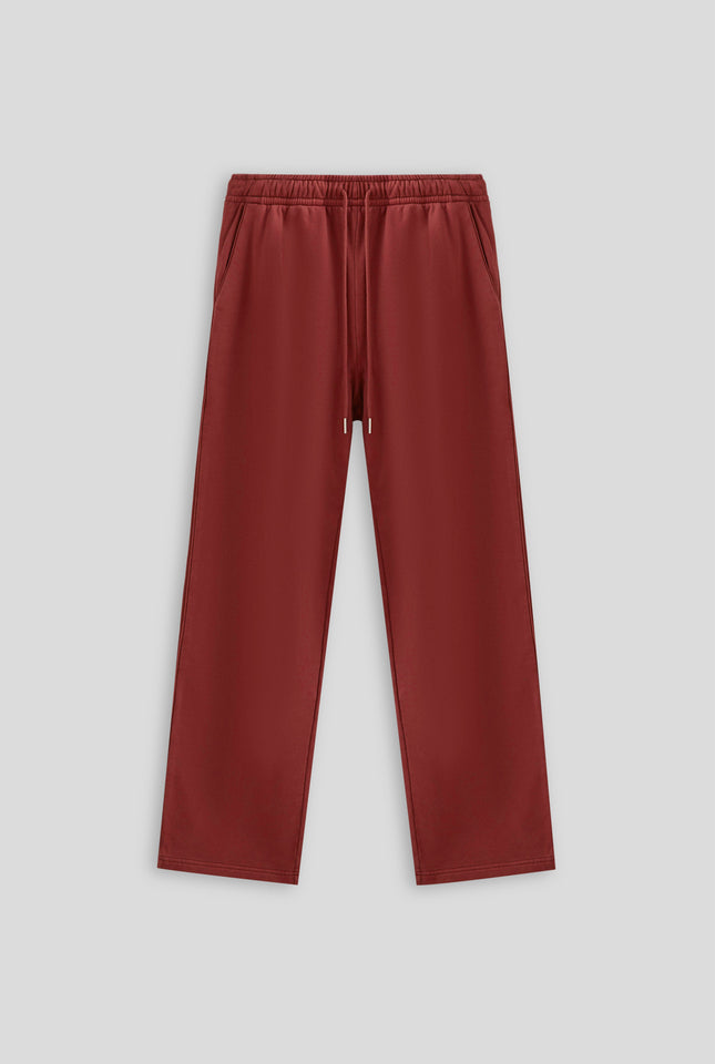 Pigment Dyed Track Pant - Red Mahogany