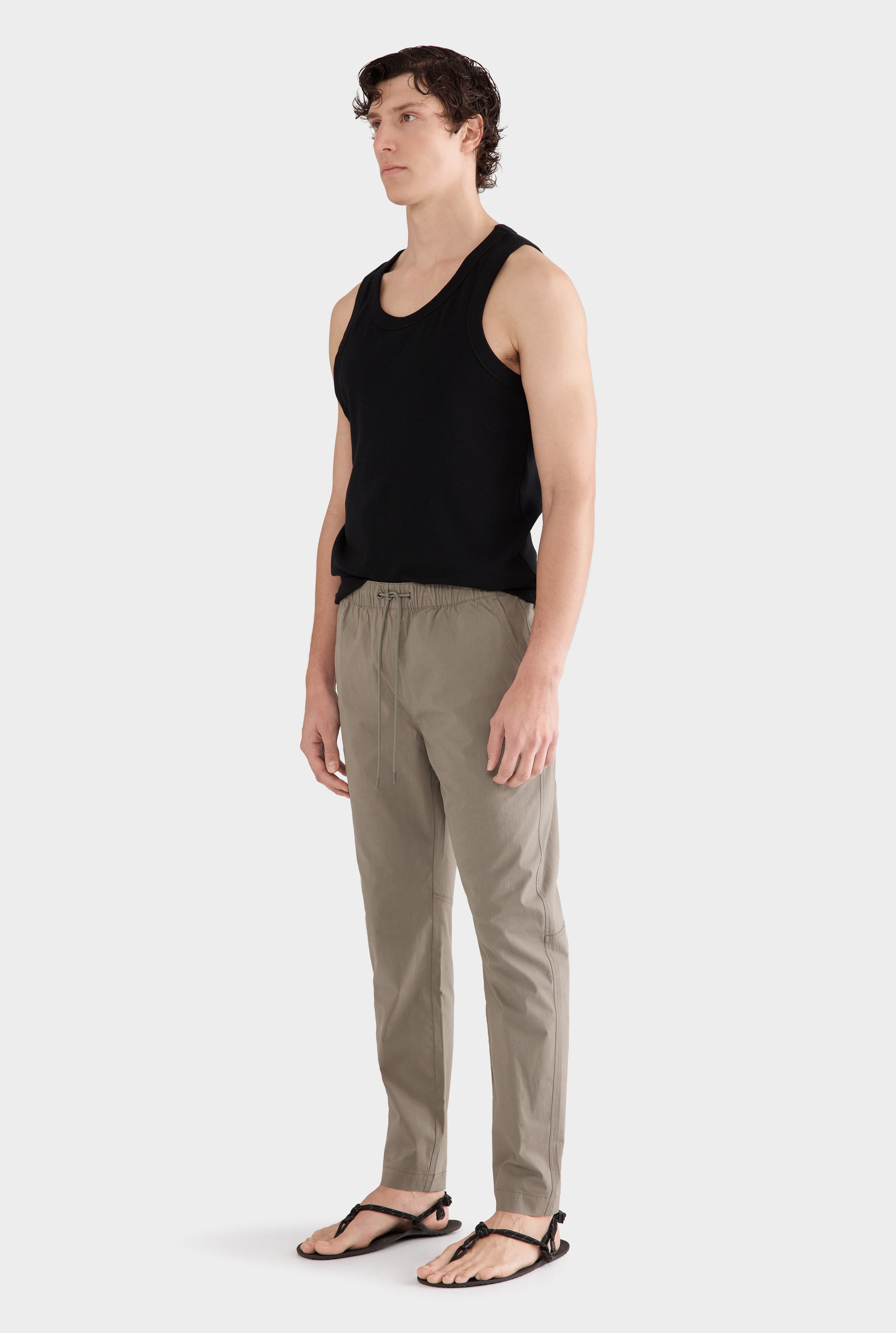 Cotton Stretch Pant - Smokey Olive