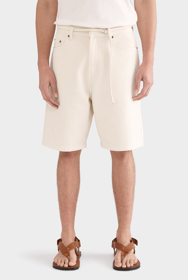 Denim Bermuda Short - Cream