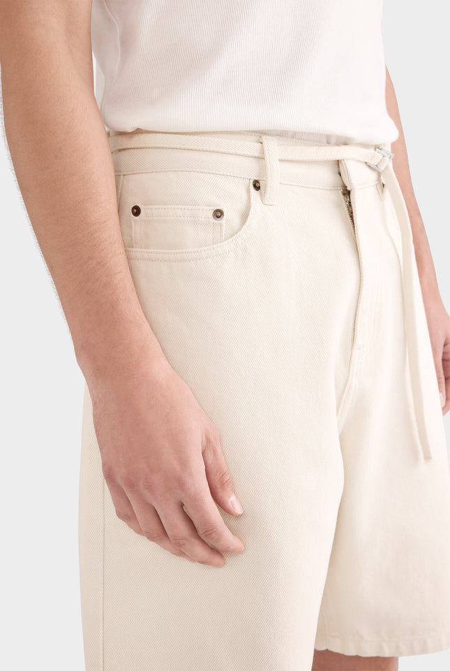 Denim Bermuda Short - Cream