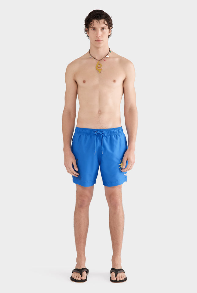 Printed Swim Short - Regatta Blue/Liberte Des Mers