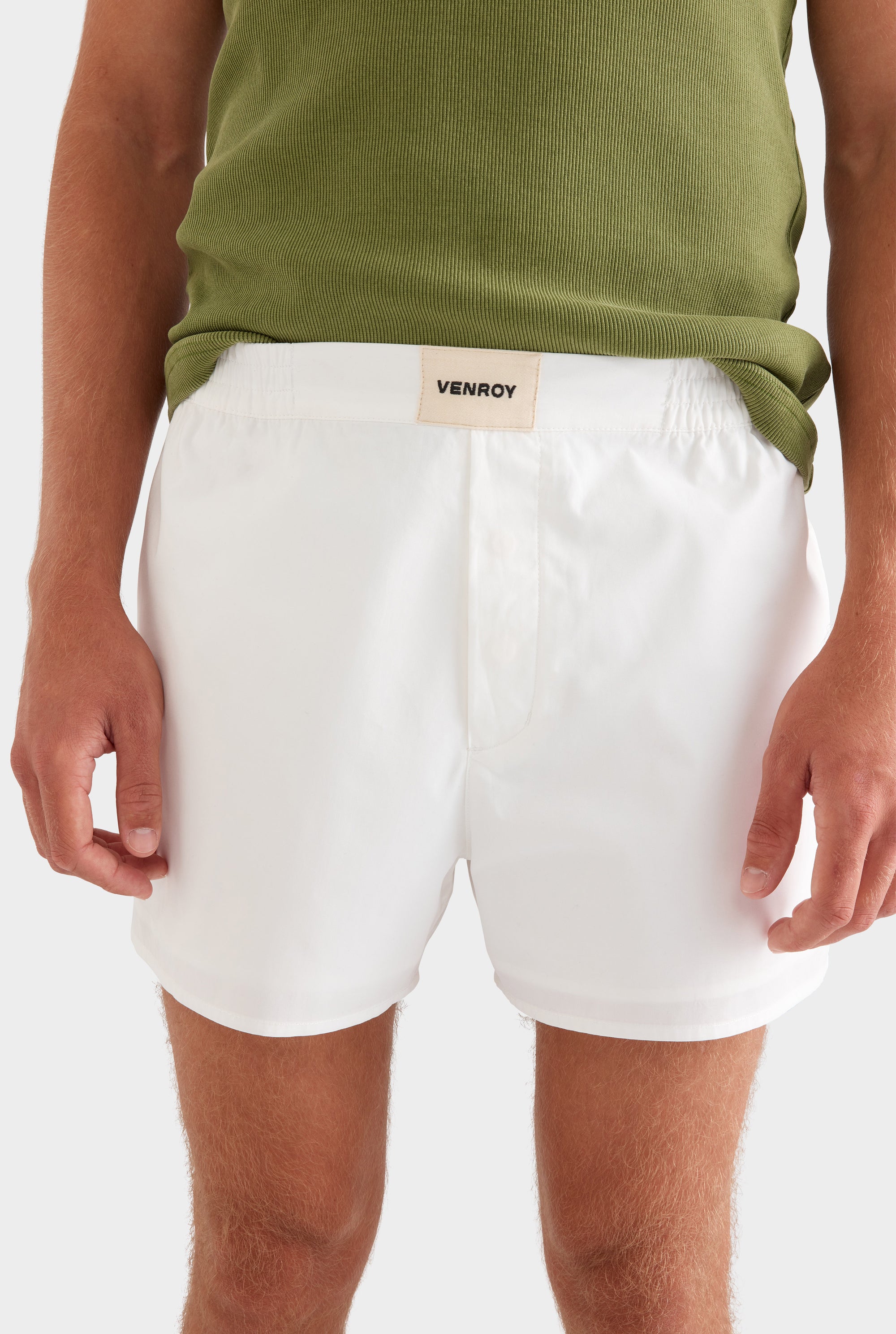 Cotton Boxer Short - White